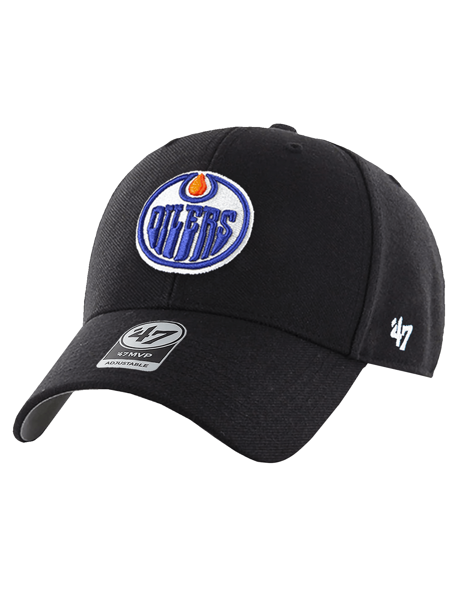 47 Brand Caps Edmonton Oilers '47 NHL Team MVP Adjustable Hat - Black
