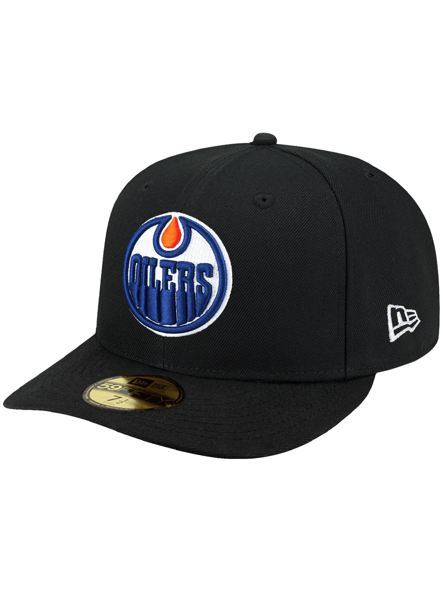 New Era Caps Edmonton Oilers New Era NHL Team 59FIFTY Pre-Curved Fitted Hat - Black