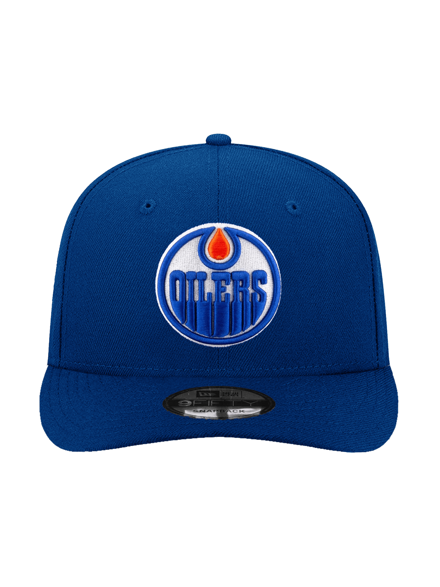 New Era Caps Edmonton Oilers New Era NHL Team 9FIFTY Pre-Curved Snapback Hat - Blue