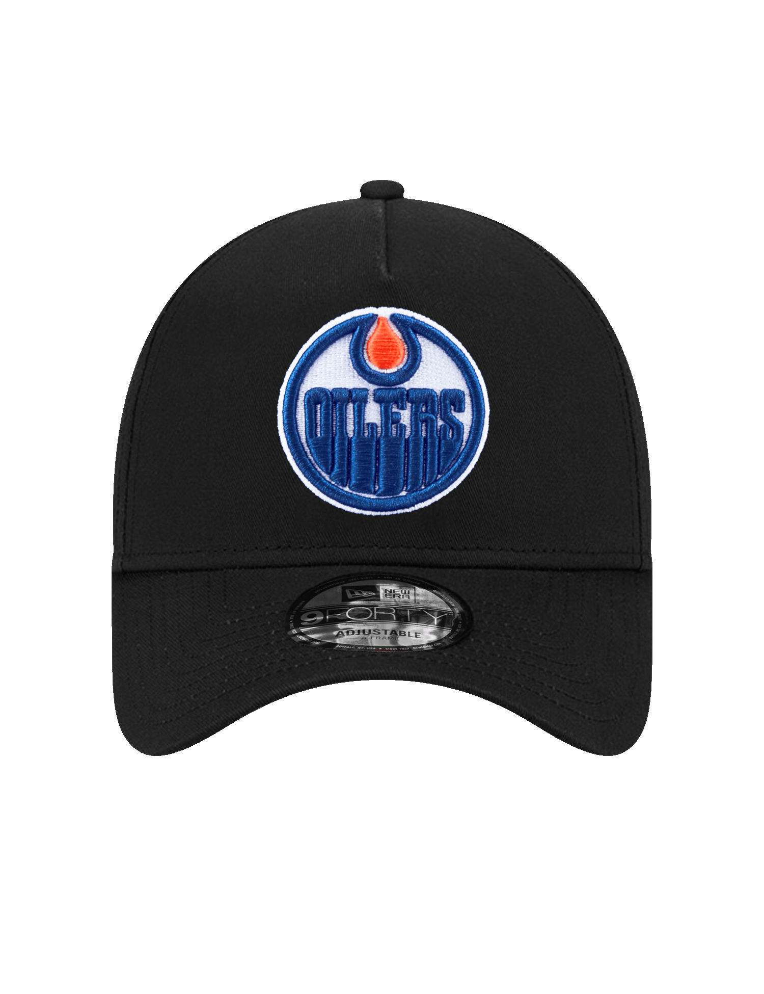 New Era Caps Edmonton Oilers New Era NHL Team 9FORTY A-Frame Snapback Hat - Black