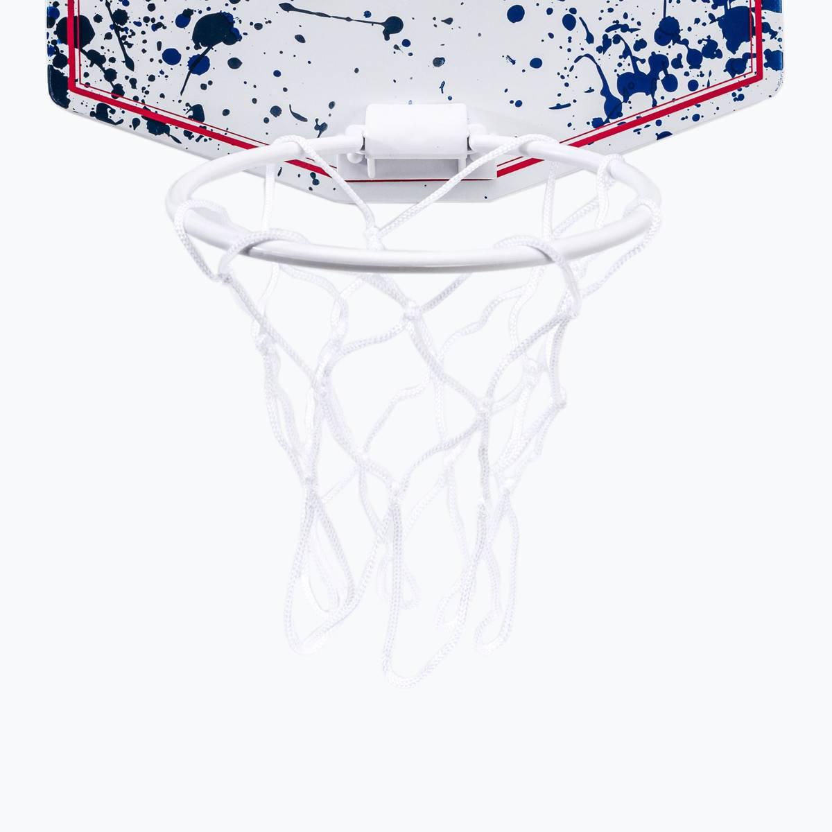Wilson NBA Logoman Splatter Mini Hoop Indoor Basketball Backboard - Blue