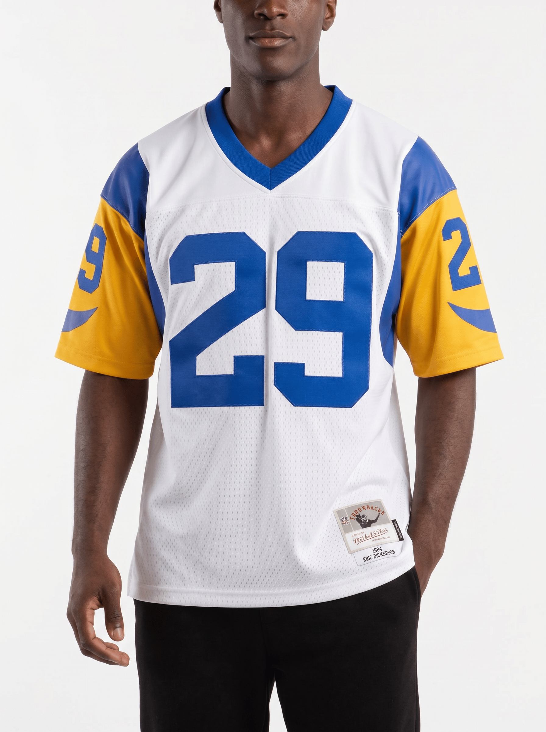 Mitchell And Ness Jerseys Eric Dickerson Los Angeles Rams Mitchell & Ness NFL 84 Legacy Jersey - White