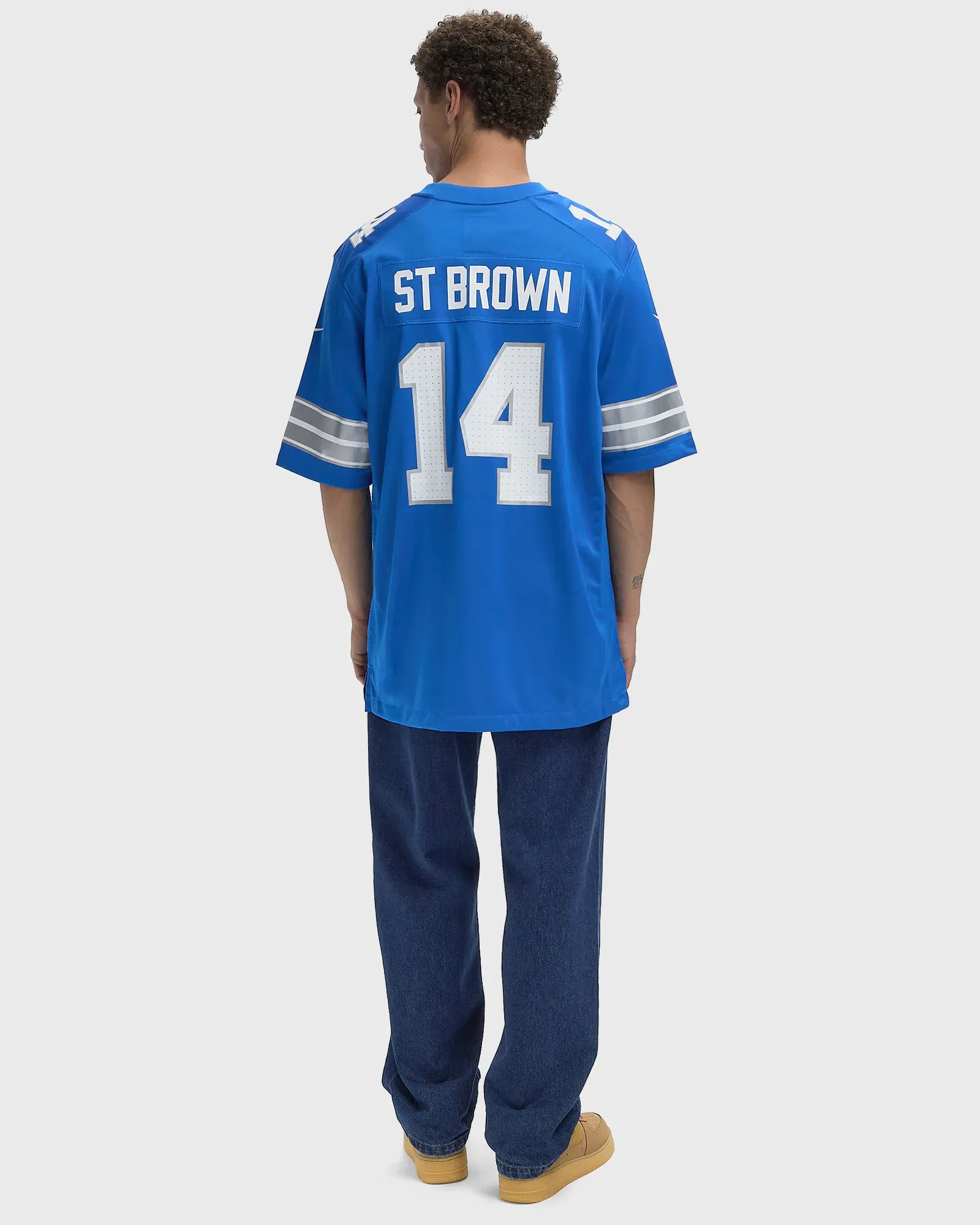 Amon-Ra St Brown Detroit Lions Nike NFL Game Jersey - Blue