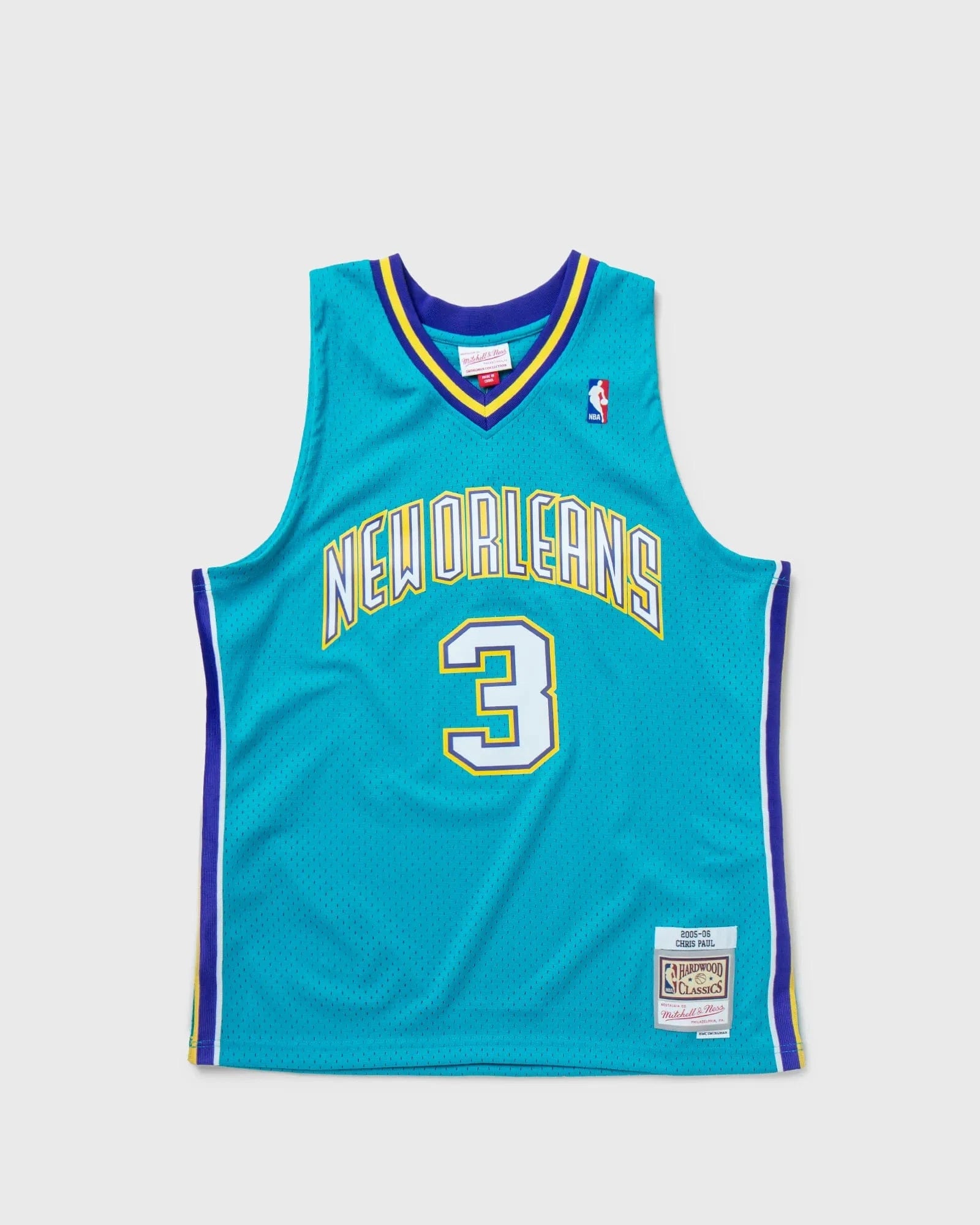 Chris Paul New Orleans Pelicans Mitchell & Ness NBA 05-06 HWC Swingman Jersey - Teal