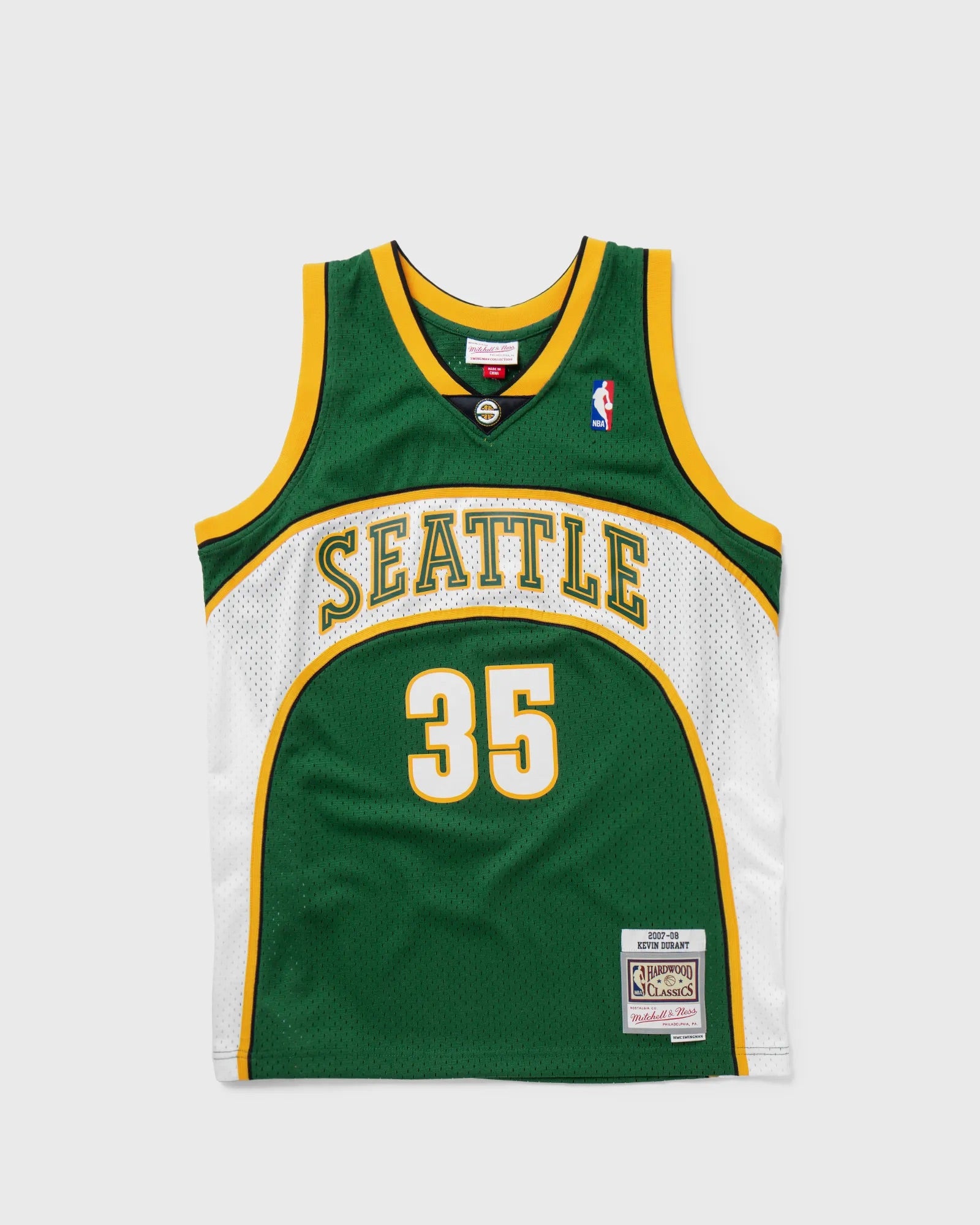 Kevin Durant Seattle Supersonics Mitchell & Ness NBA 07-08 Road Swingman Jersey - Green