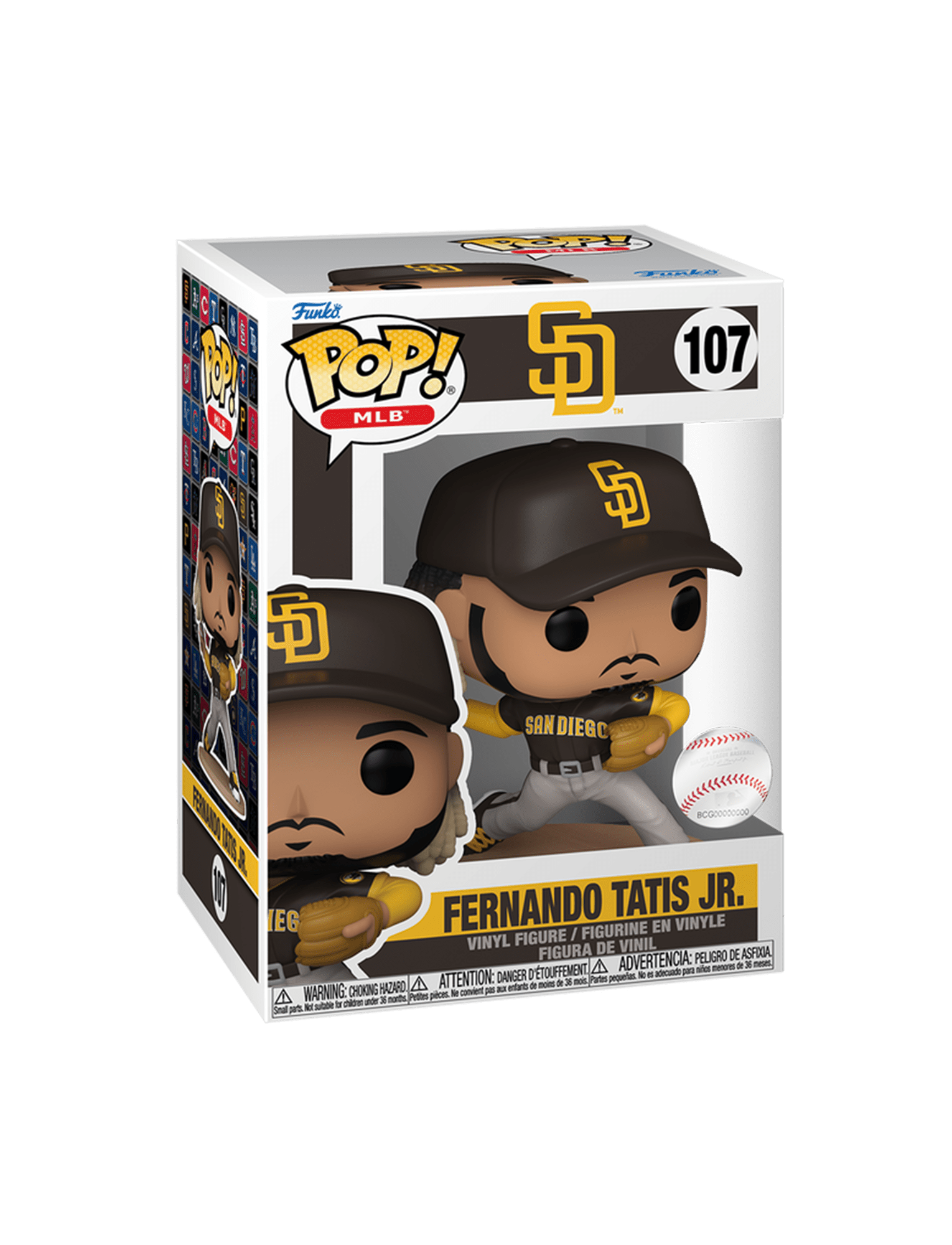 Funko Figures Fernando Tatis Jr San Diego Padres Funko MLB Pop Vinyl Figure - 107
