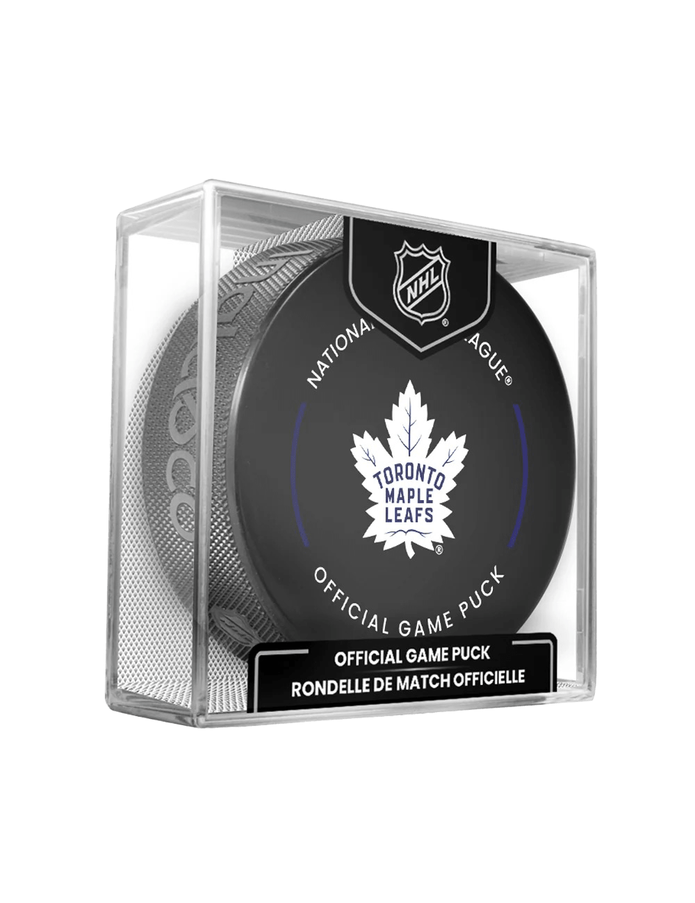 Toronto Maple Leafs Inglasco NHL 25-26 Official Game Hockey Puck In Cube