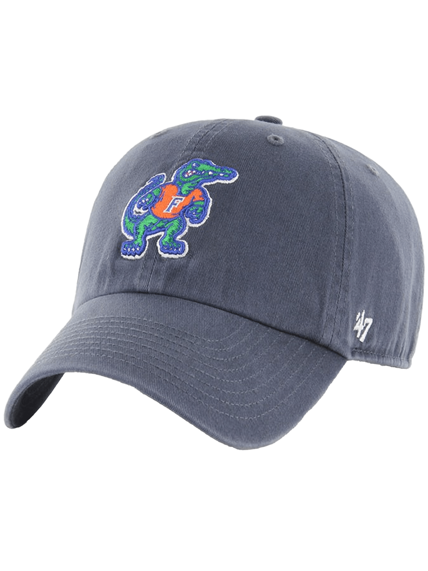 47 Brand Caps Florida Gators '47 NCAA Team Clean Up Strapback Hat - Vintage Navy