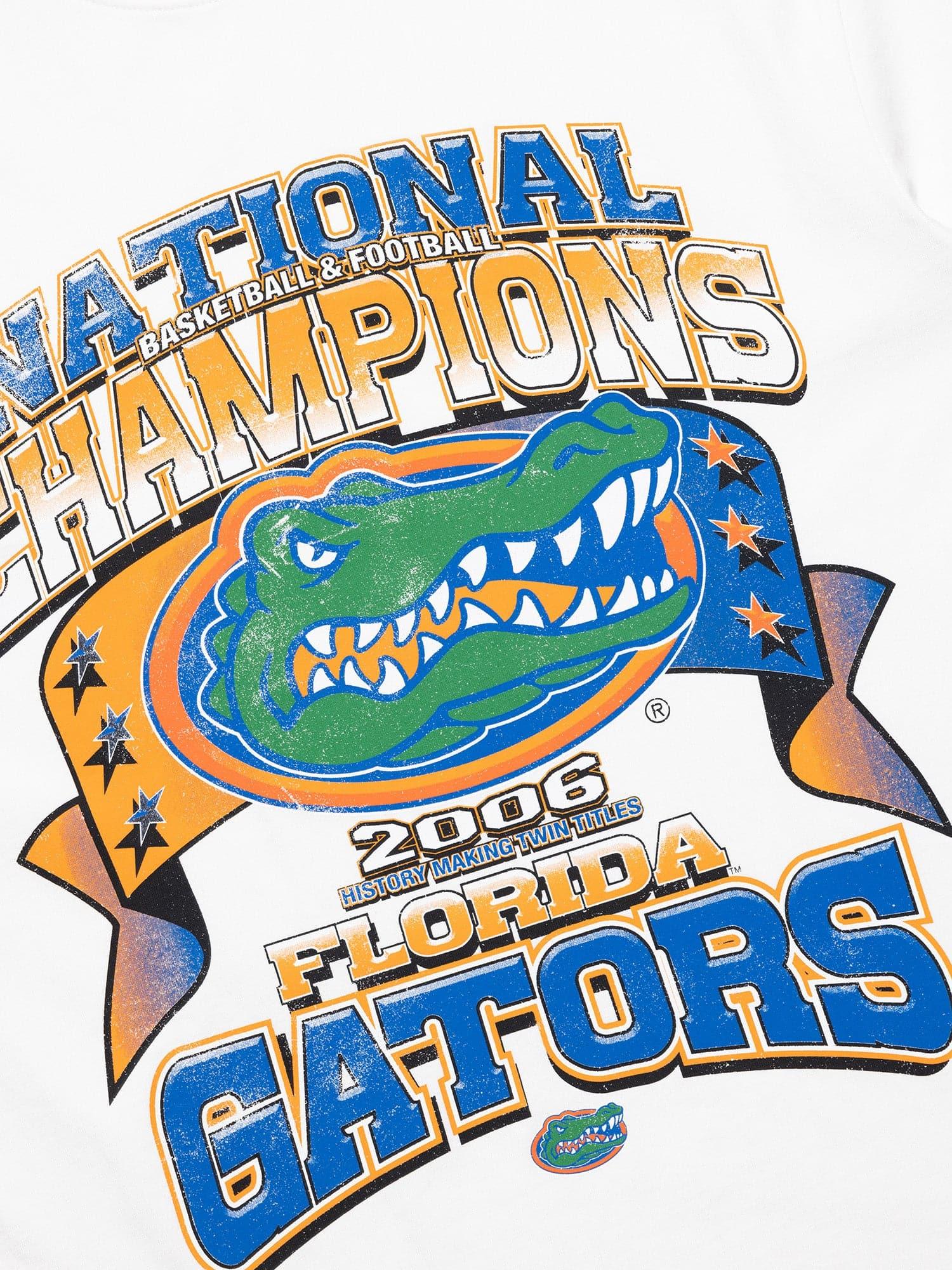 NCAA Branded T-Shirts Florida Gators NCAA 06 National Champs Vintage T-Shirt - Vintage White
