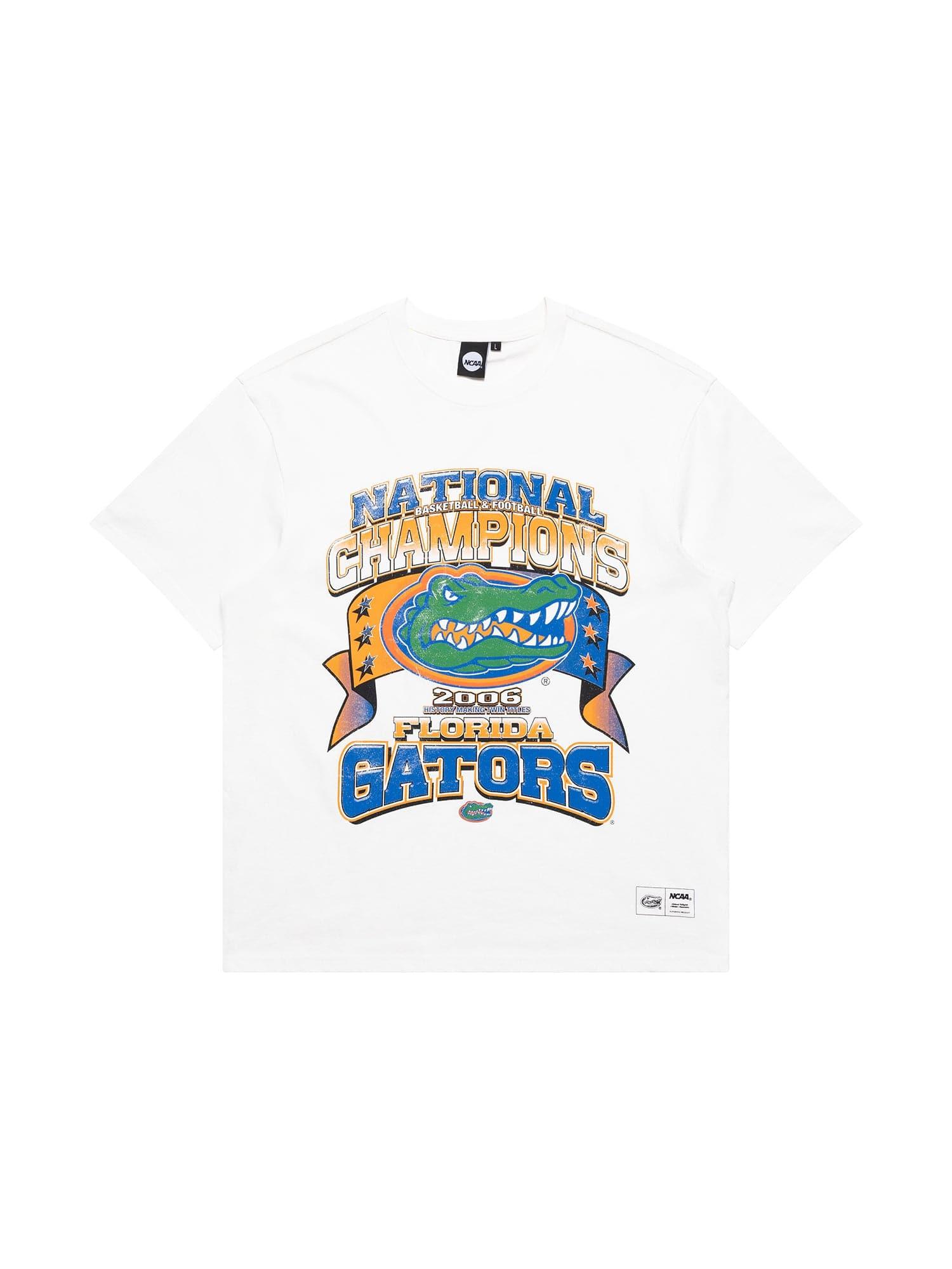 NCAA Branded T-Shirts Florida Gators NCAA 06 National Champs Vintage T-Shirt - Vintage White