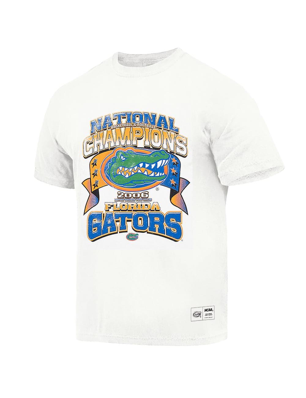 NCAA Branded T-Shirts Florida Gators NCAA 06 National Champs Vintage T-Shirt - Vintage White