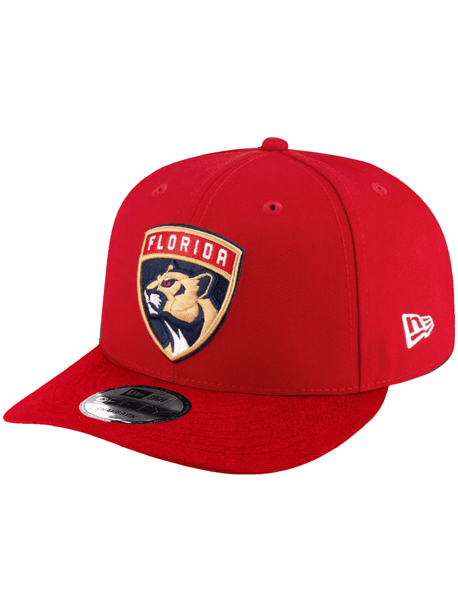 New Era Caps Florida Panthers New Era NHL Team 9FIFTY Pre-Curved Snapback Hat - Red