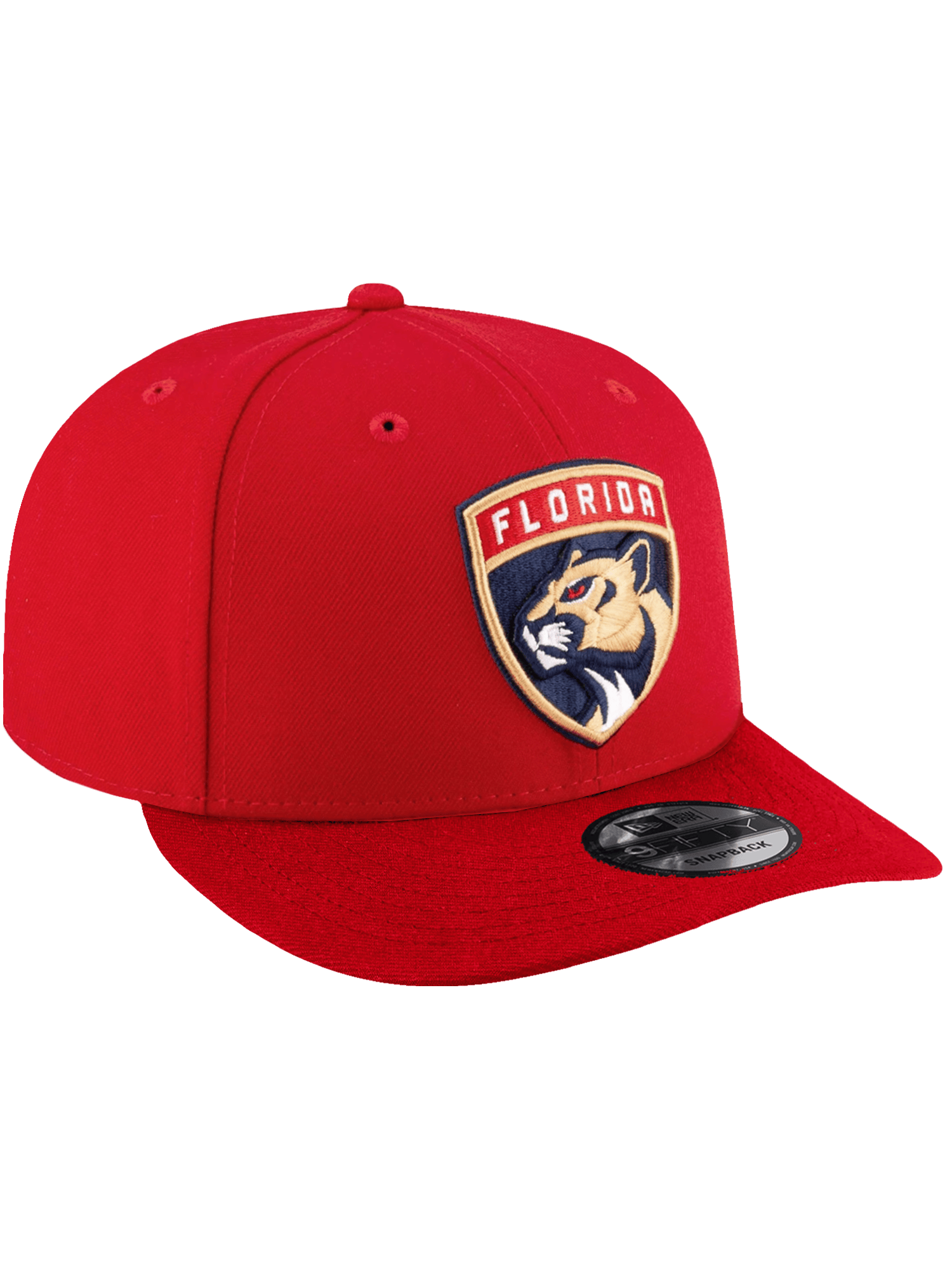 New Era Caps Florida Panthers New Era NHL Team 9FIFTY Pre-Curved Snapback Hat - Red