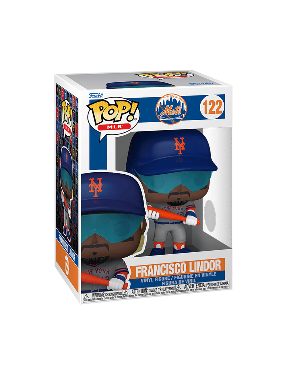 Funko Figures Francisco Lindor New York Mets Funko MLB Road Vinyl Pop Figure - 122