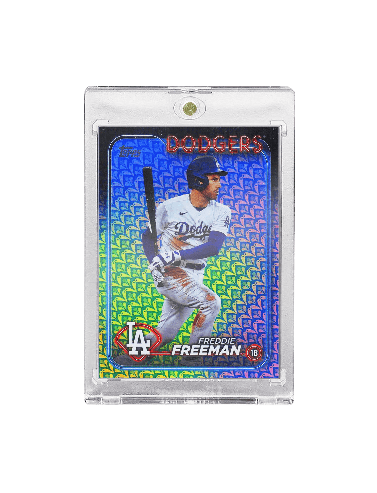 Panini Cards Freddie Freeman Los Angeles Dodgers Topps 24 Series 1 Holiday Foil Card