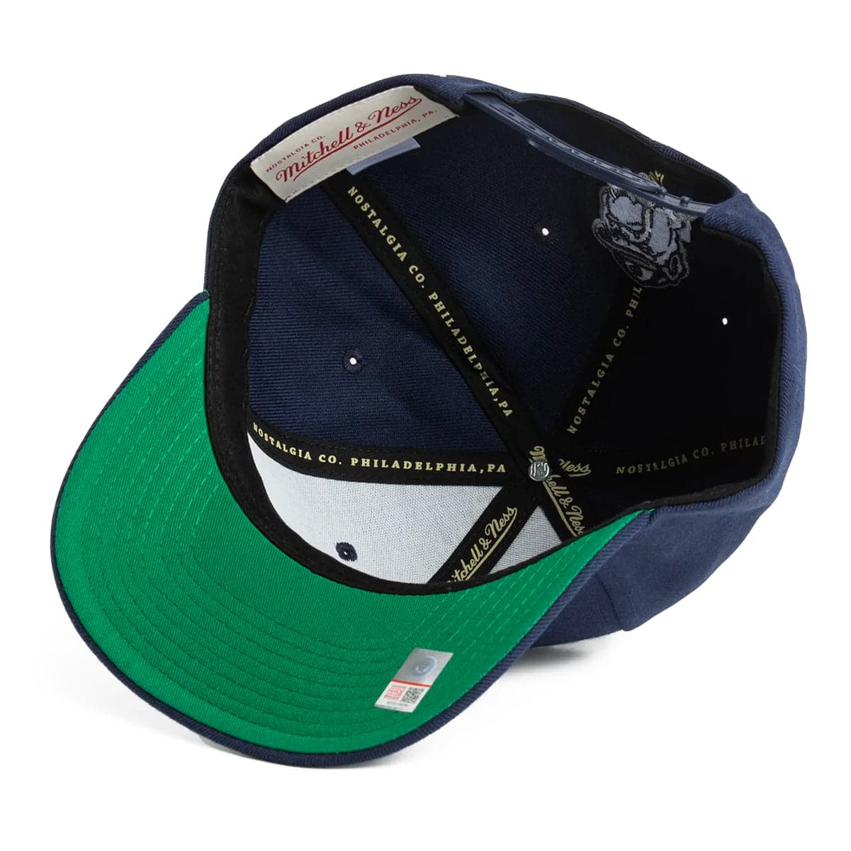 Mitchell And Ness Caps Georgetown Hoyas Mitchell & Ness NCAA Wordmark Pro Crown Snapback Hat - Navy