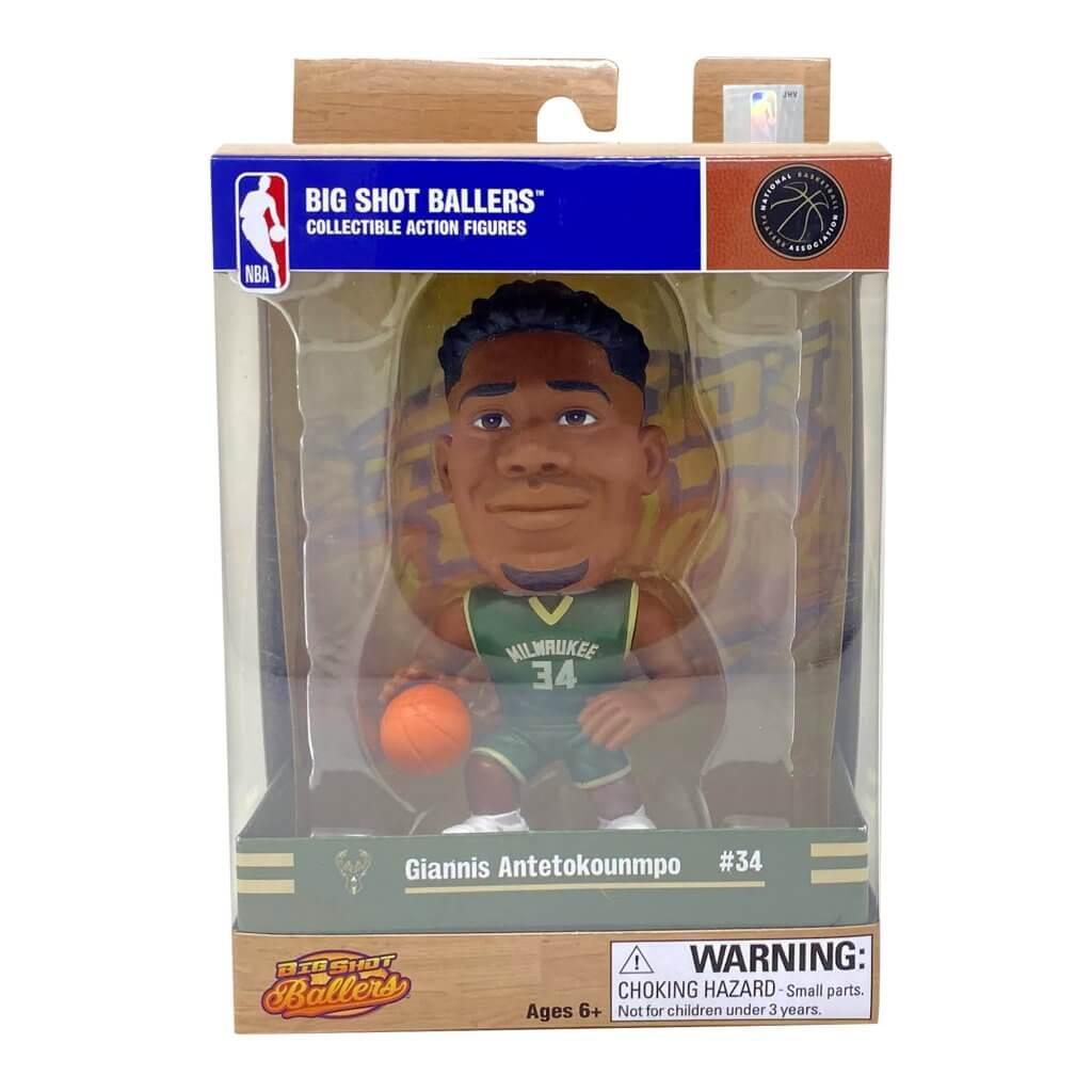 NBA Branded Figures Giannis Antetokounmpo Milwaukee Bucks NBA Big Shot Ballers Figure