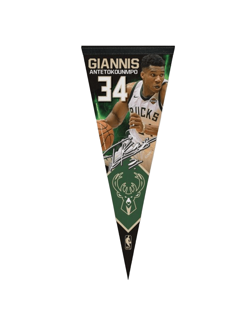 Wincraft Accessories Giannis Antetokounmpo Milwaukee Bucks Wincraft NBA 12 x 30" Premium Felt Pennant