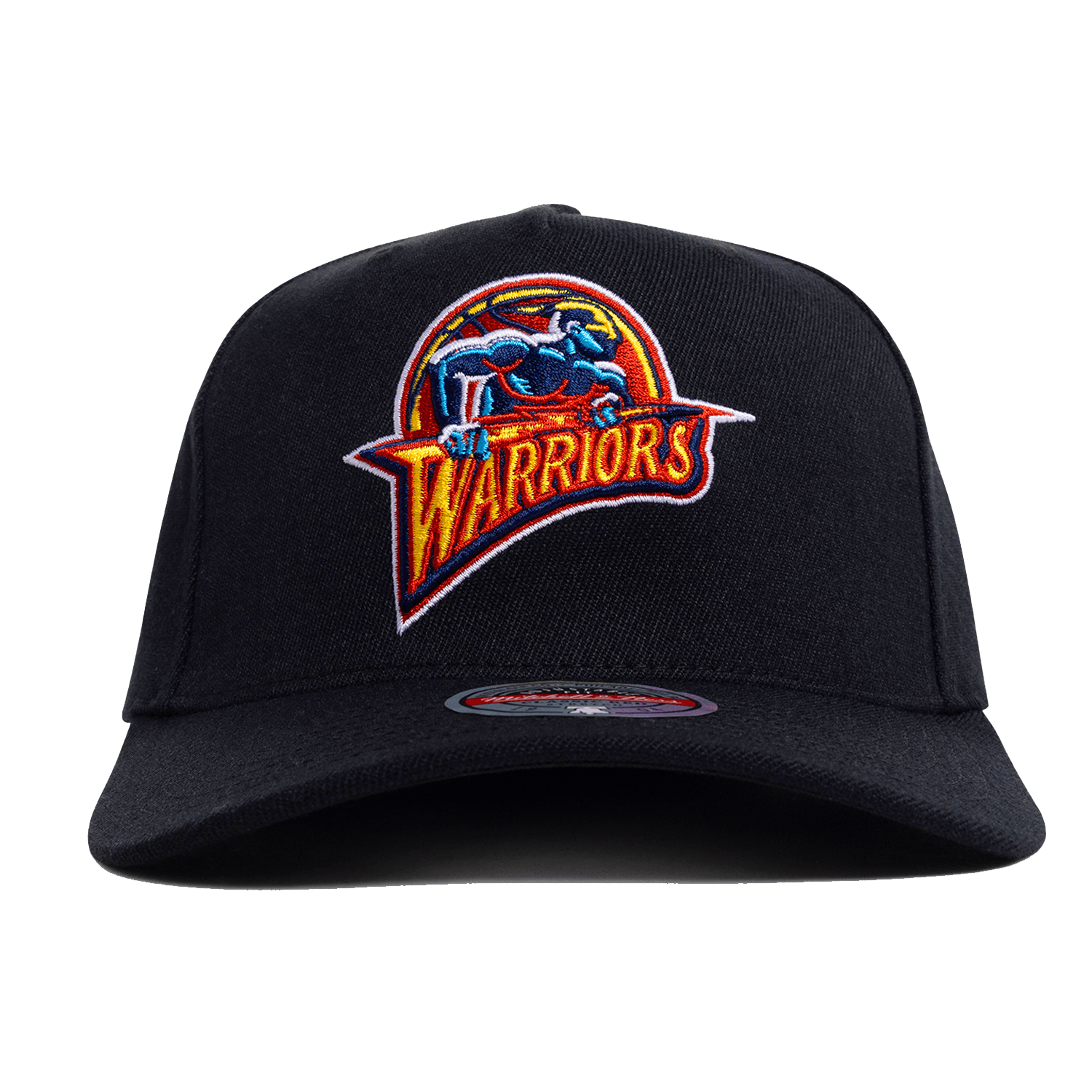 Mitchell And Ness Caps Golden State Warriors Mitchell & Ness NBA HWC Classic Red Snapback Hat - Black