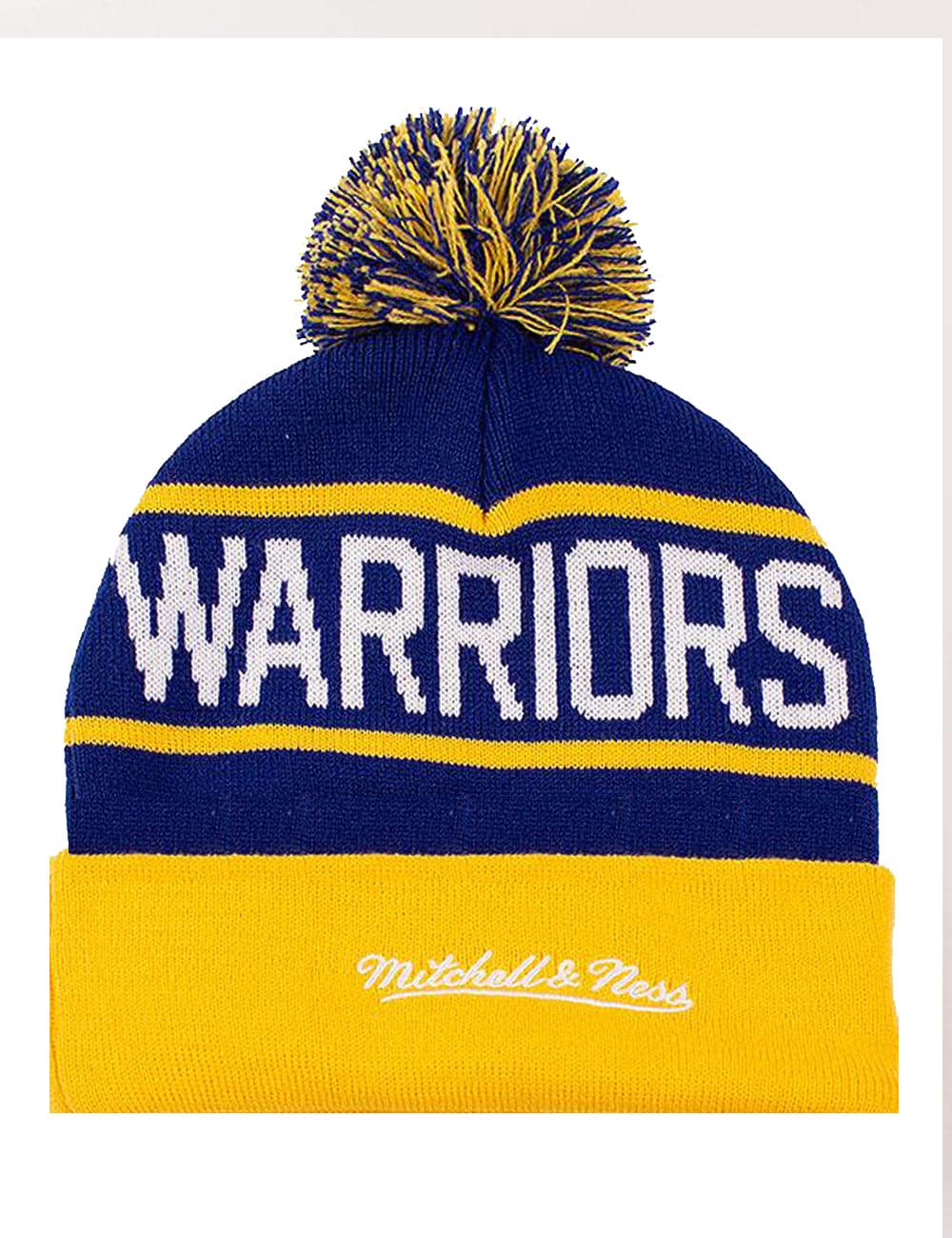 Mitchell And Ness Beanies Golden State Warriors Mitchell & Ness NBA HWC Knit Beanie - Blue