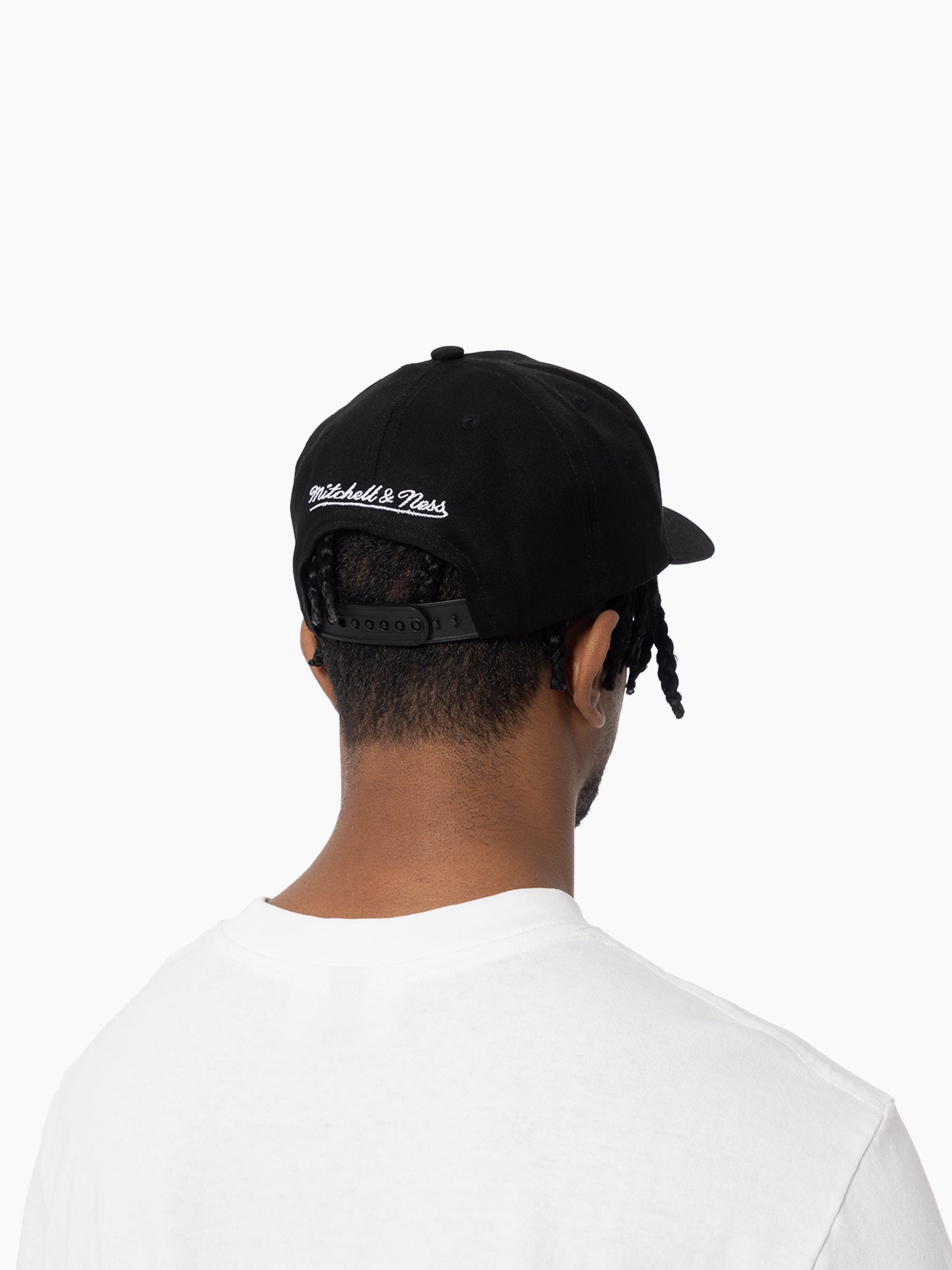 Mitchell And Ness Caps Golden State Warriors Mitchell & Ness NBA HWC Pro Pinch Snapback Hat - Black