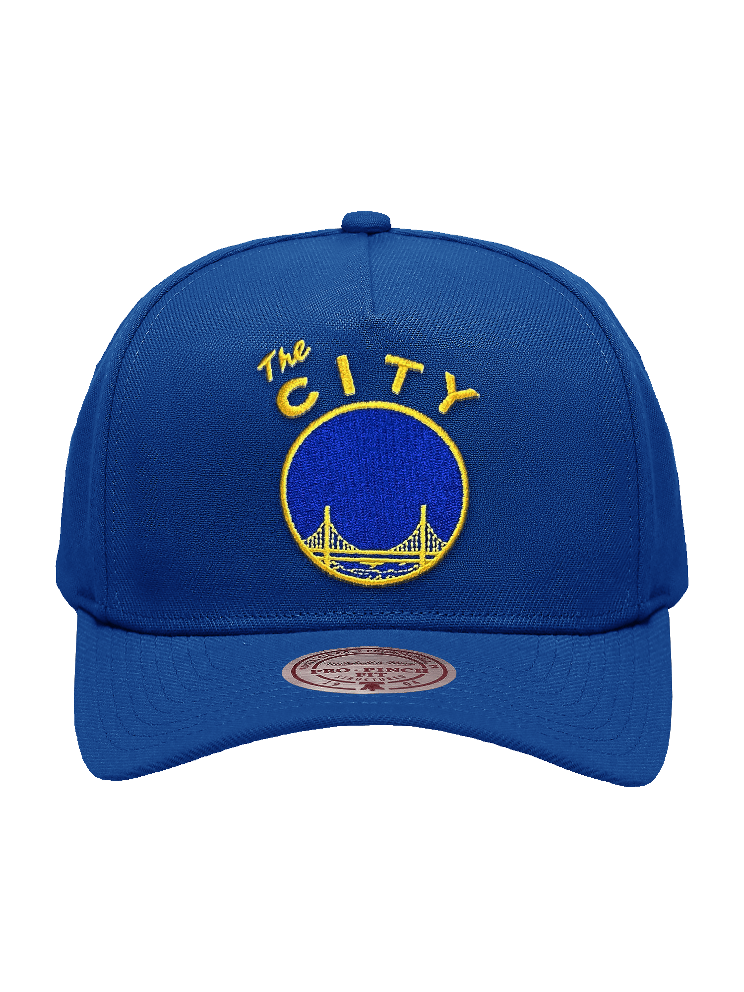 Mitchell And Ness Caps Golden State Warriors Mitchell & Ness NBA HWC Pro Pinch Snapback Hat - Blue