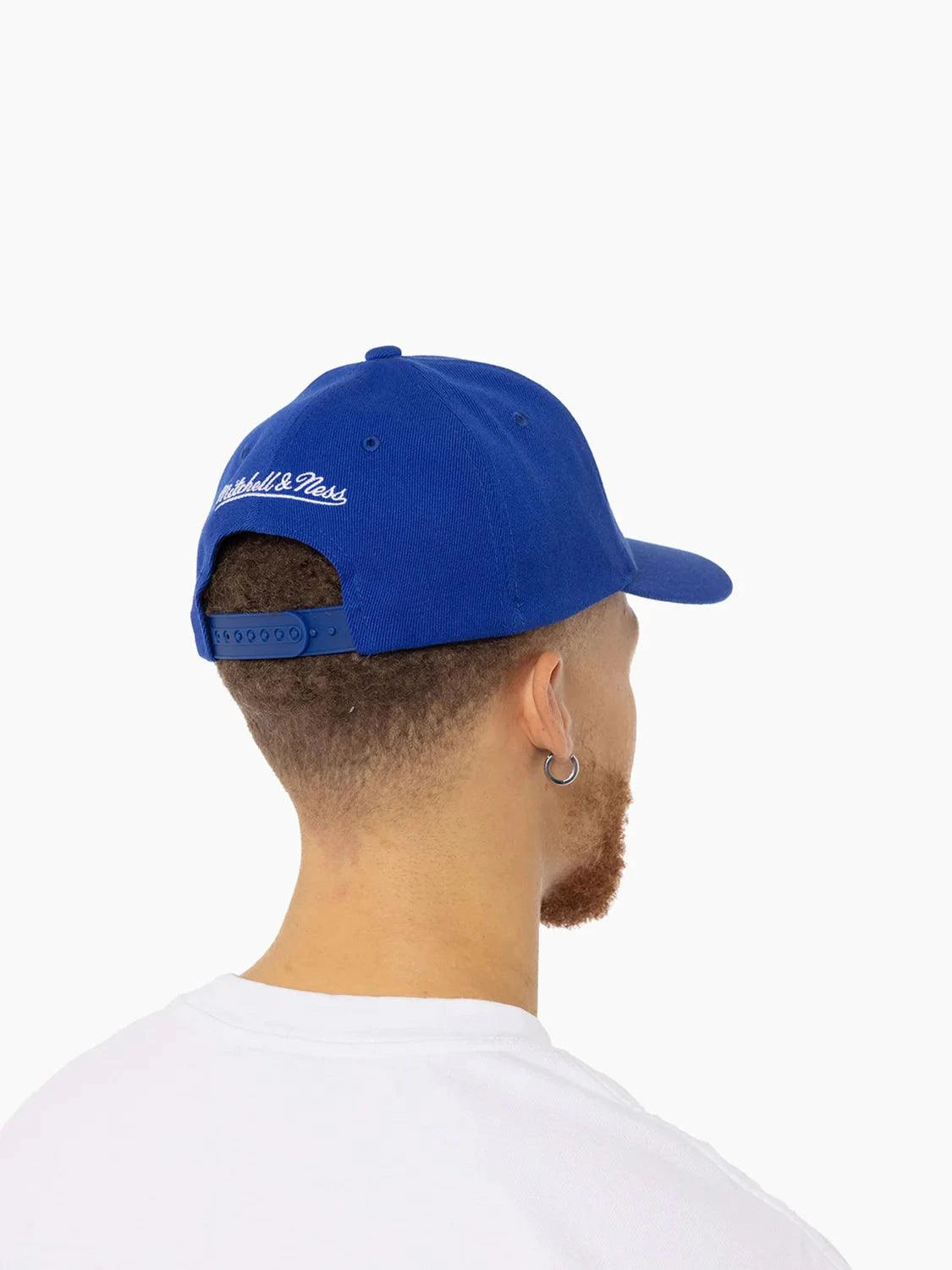 Mitchell And Ness Caps Golden State Warriors Mitchell & Ness NBA Team Classic Red Snapback Hat - Blue