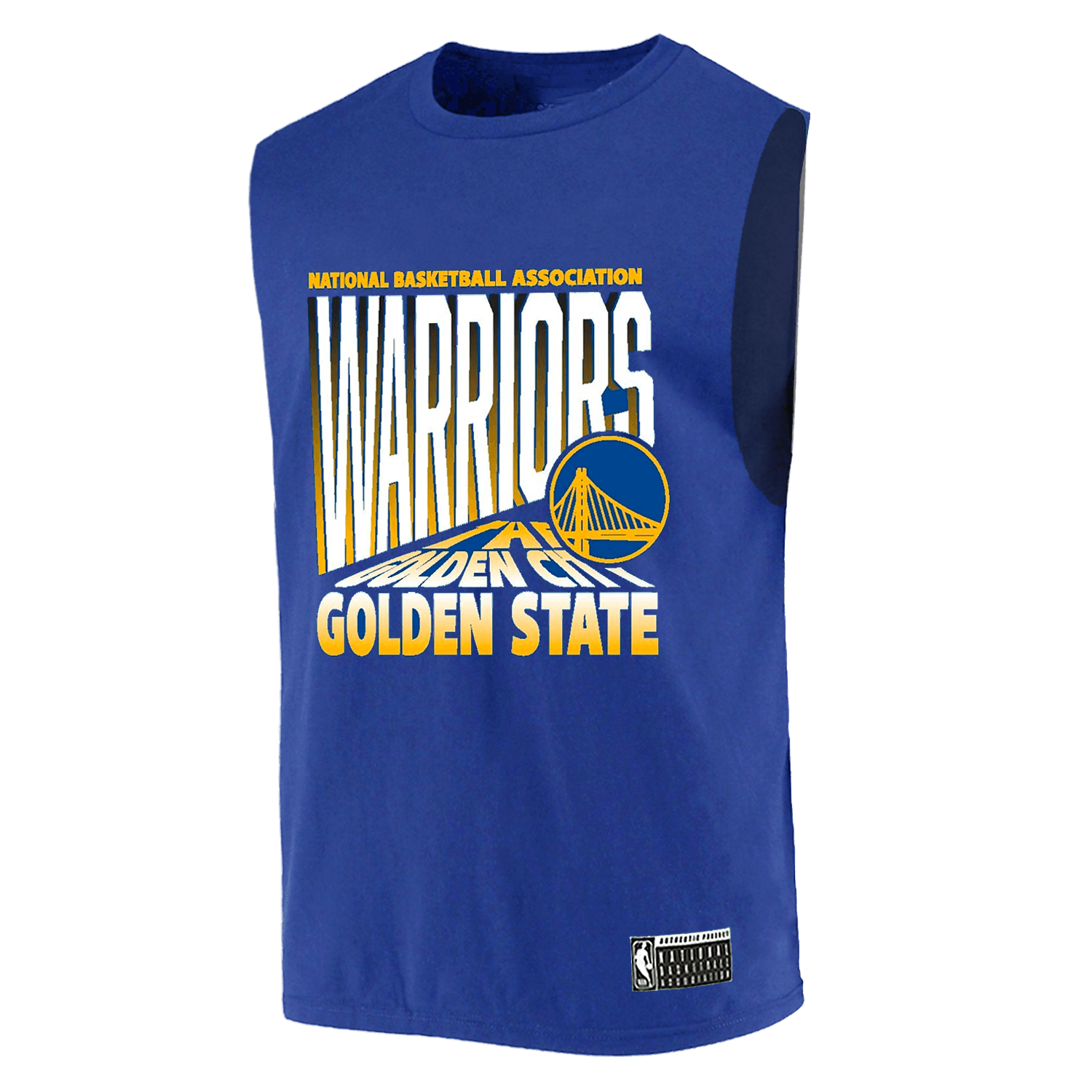 NBA Essentials T-Shirts Golden State Warriors NBA Essentials Grayling Muscle T-Shirt - Blue
