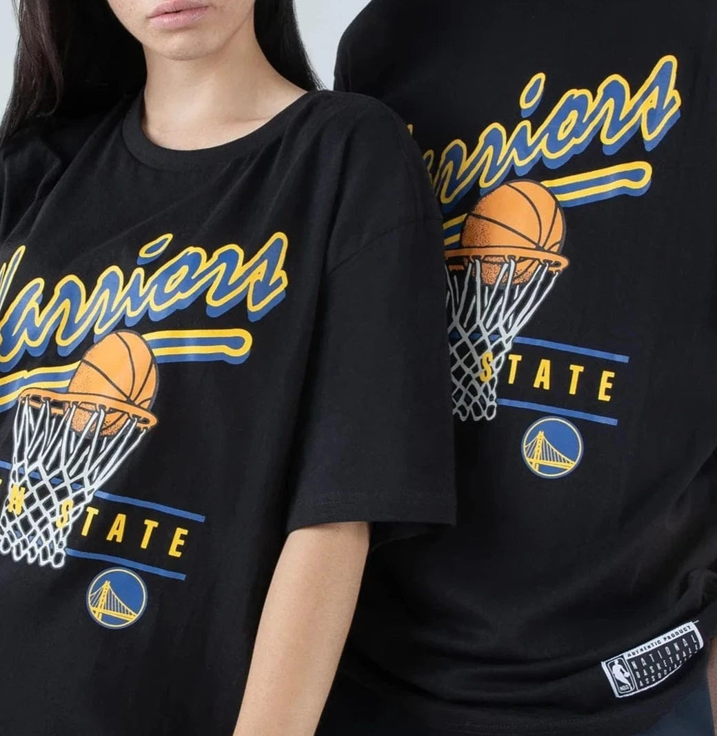 NBA Essentials T-Shirts Golden State Warriors NBA Essentials Hamilton Vintage T-Shirt - Black