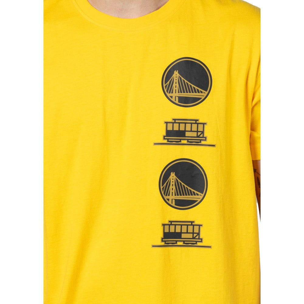 New Era T-Shirts Golden State Warriors New Era NBA 24 City Edition T-Shirt - Yellow