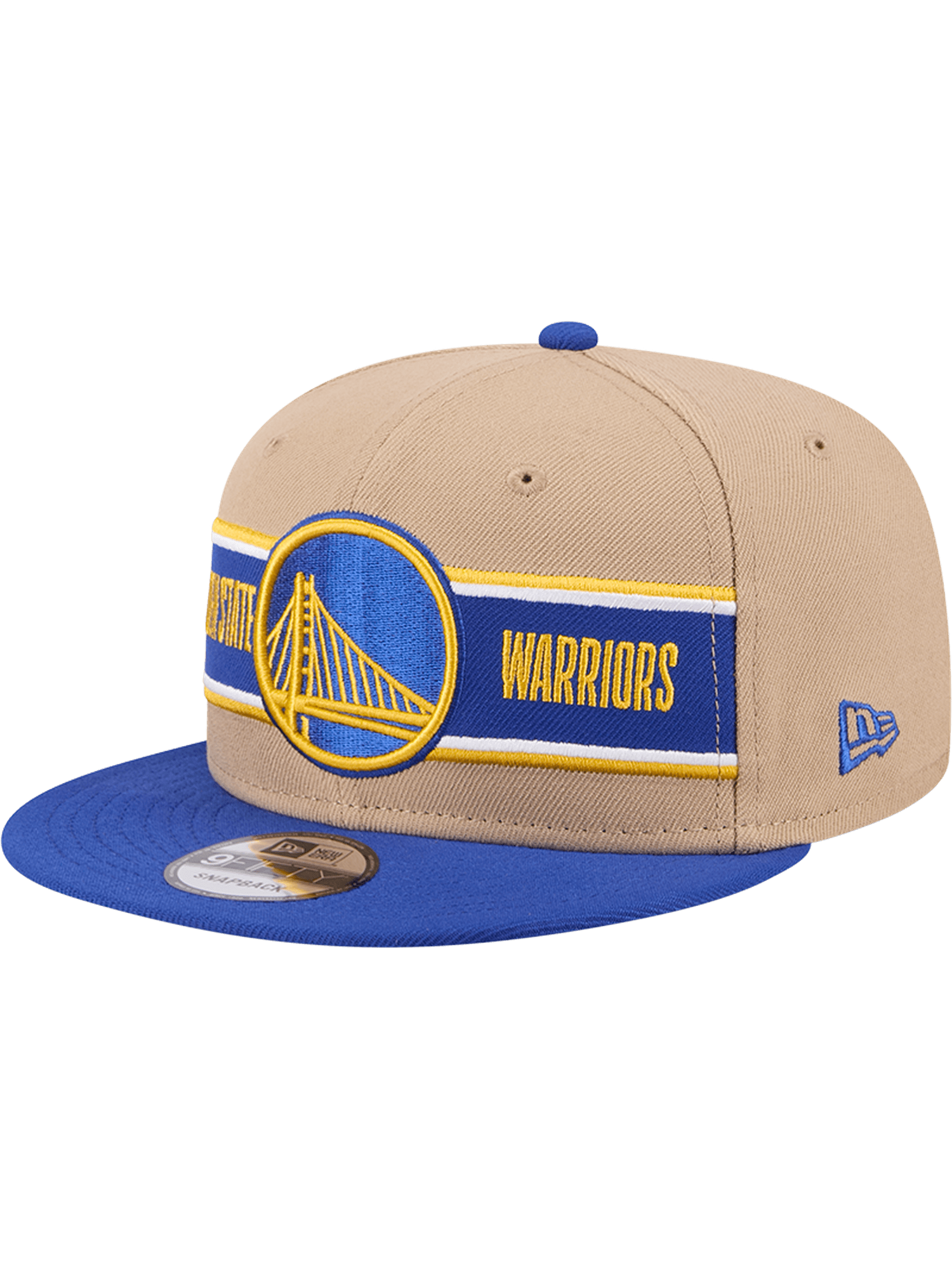 New Era Caps Golden State Warriors New Era NBA 24 Draft 9FIFTY Snapback Hat - Tan