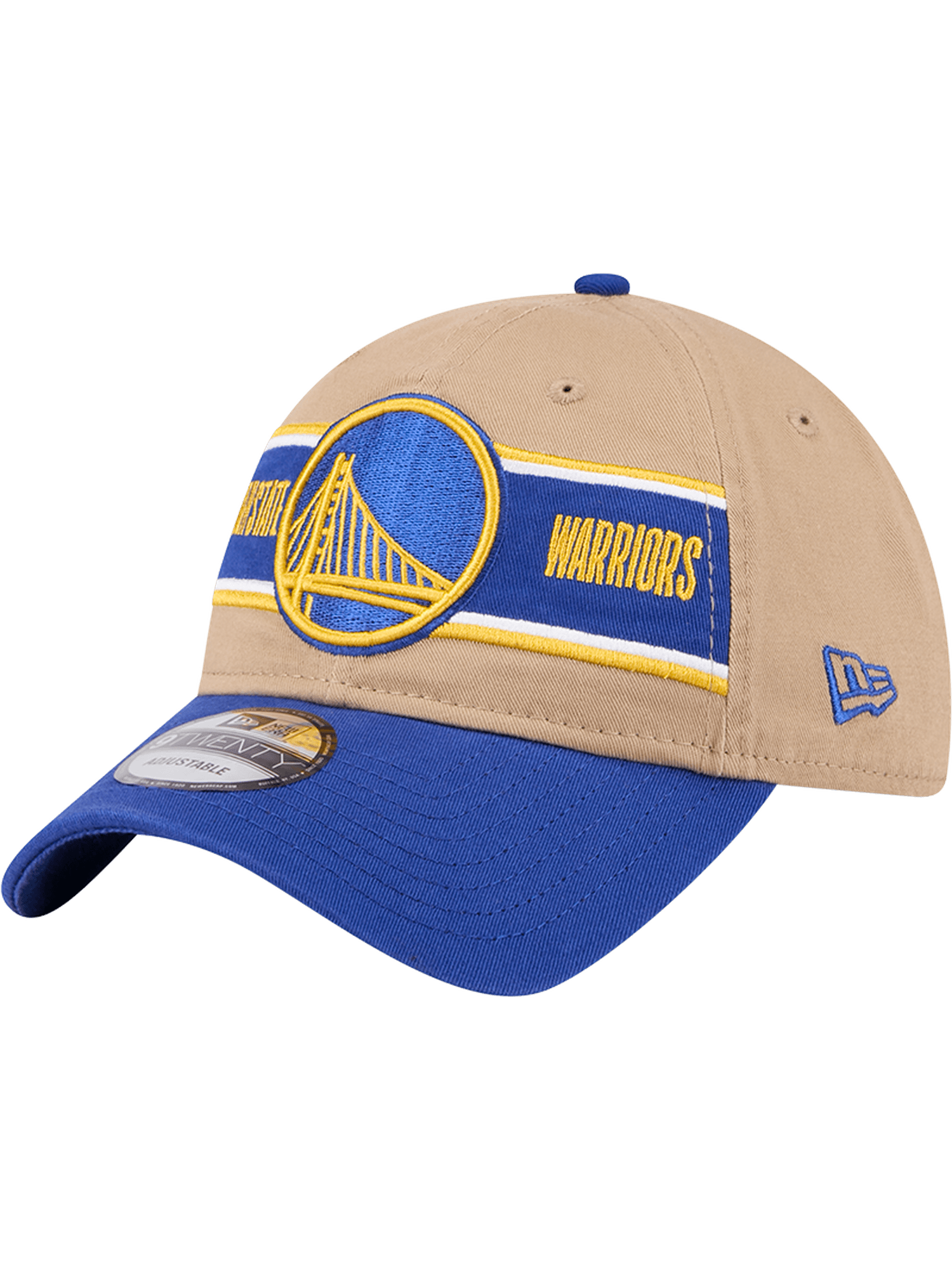 New Era Caps Golden State Warriors New Era NBA 24 Draft 9TWENTY Strapback Hat - Tan