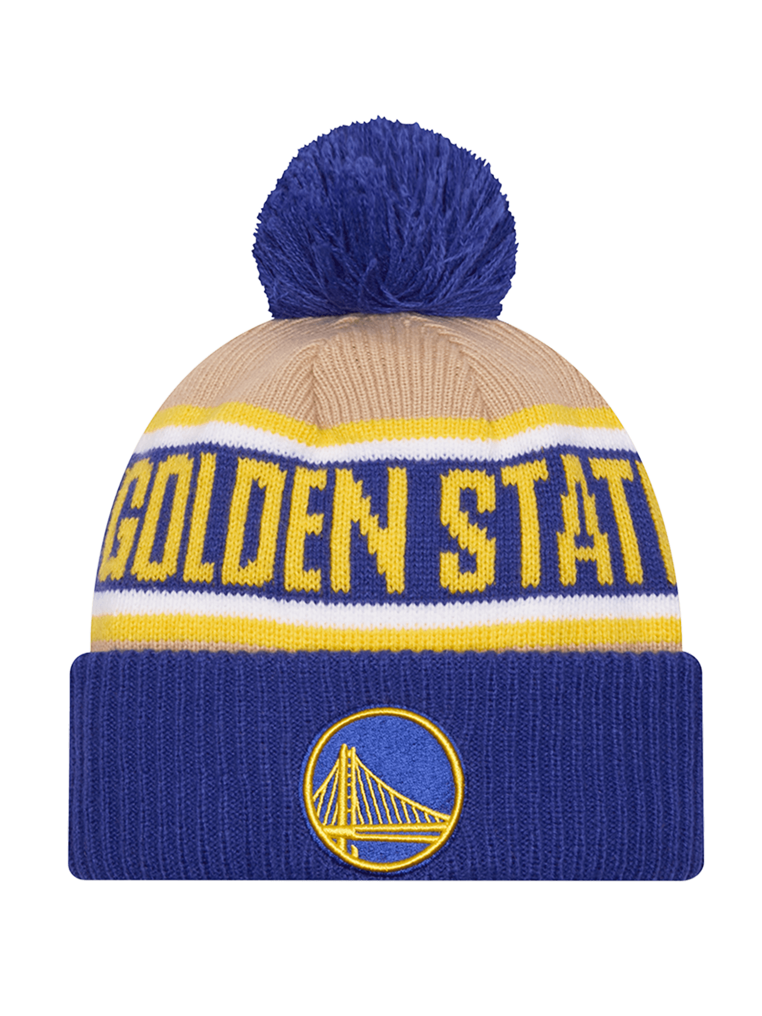 New Era Beanies Golden State Warriors New Era NBA 24 Draft Knit Beanie - Tan