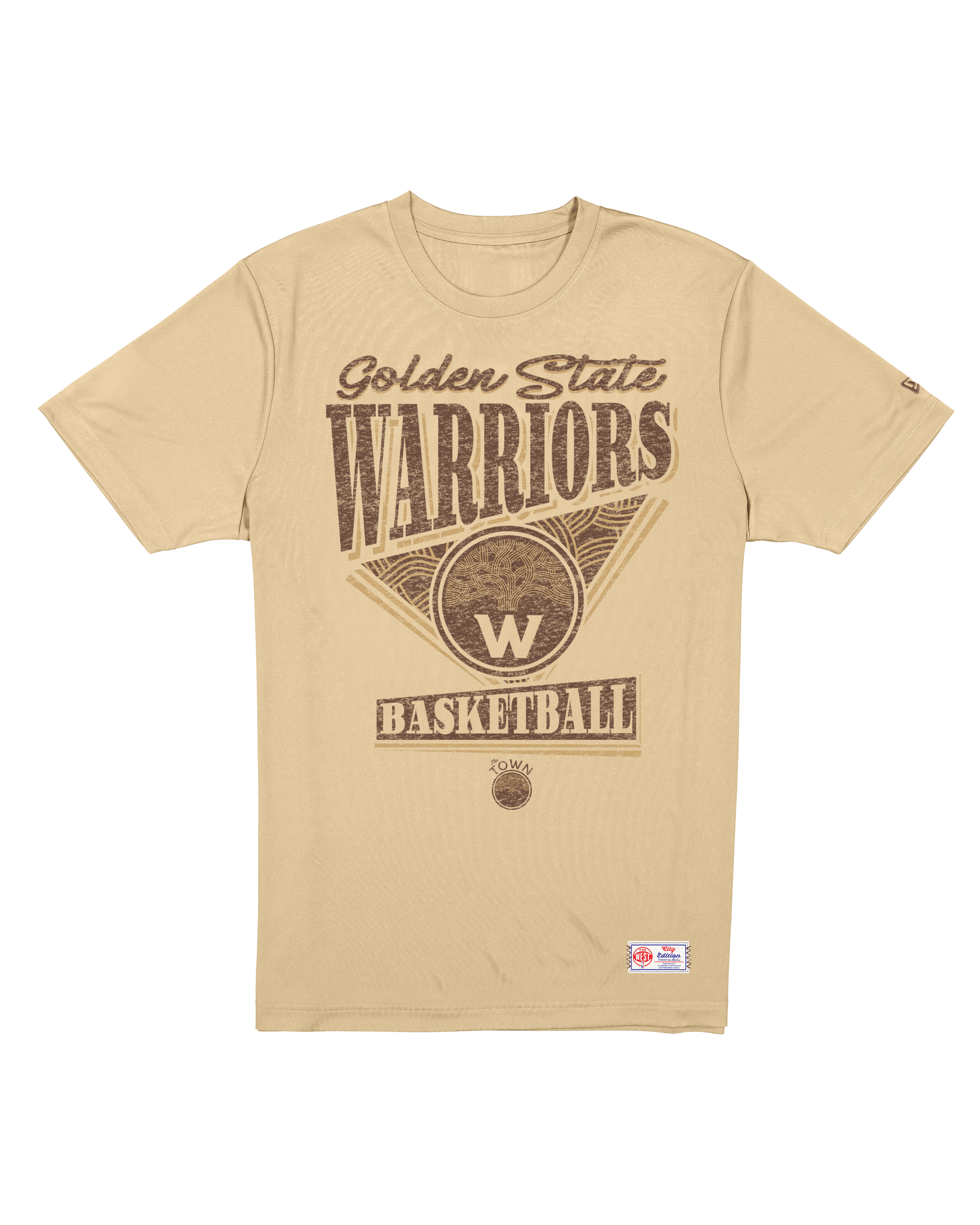 New Era T-Shirts Golden State Warriors New Era NBA 25-26 City Edition Distressed T-Shirt