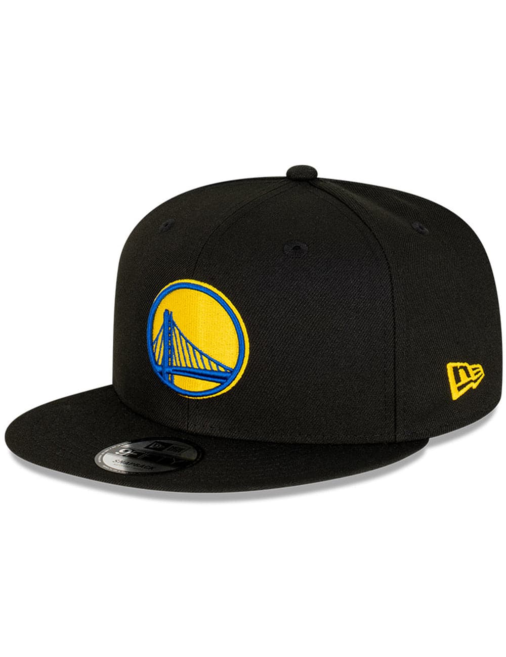 New Era Caps Golden State Warriors New Era NBA Champs Patch 9FIFTY Snapback Hat - Black