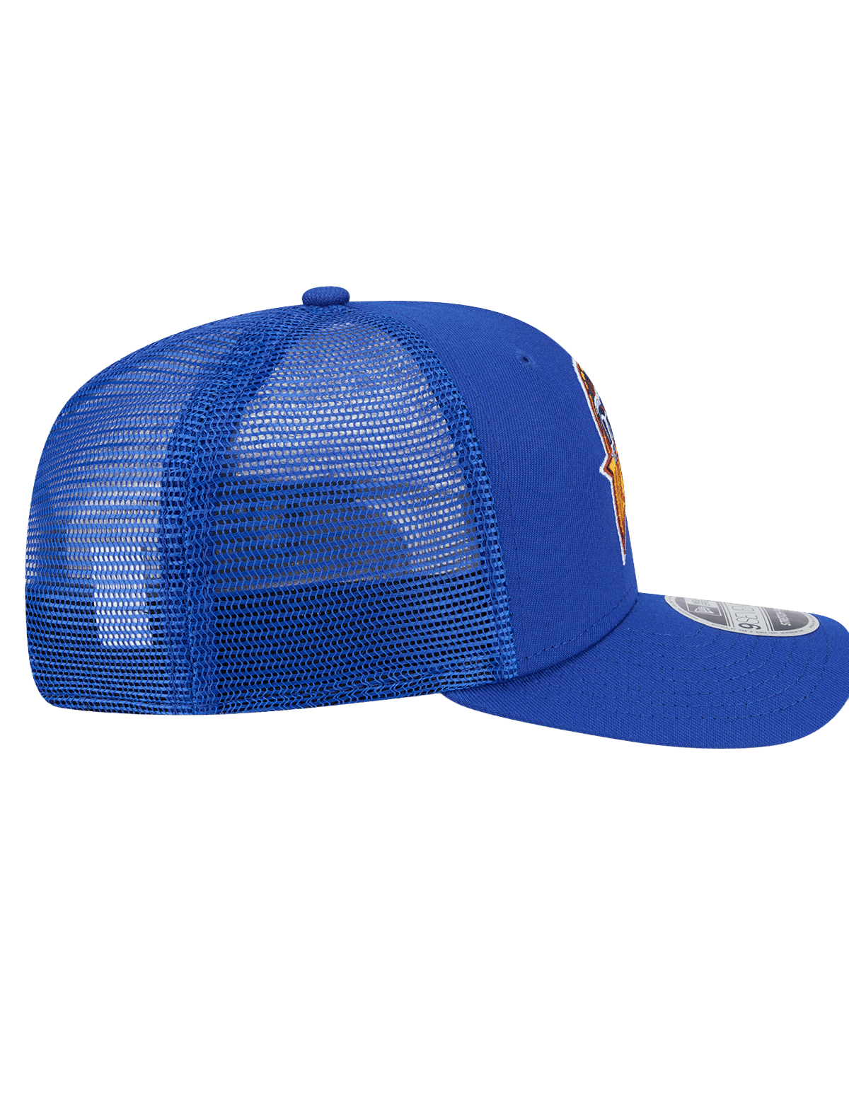 New Era Caps Golden State Warriors New Era NBA HWC 9SEVENTY Trucker Stretch Snapback Hat - Blue