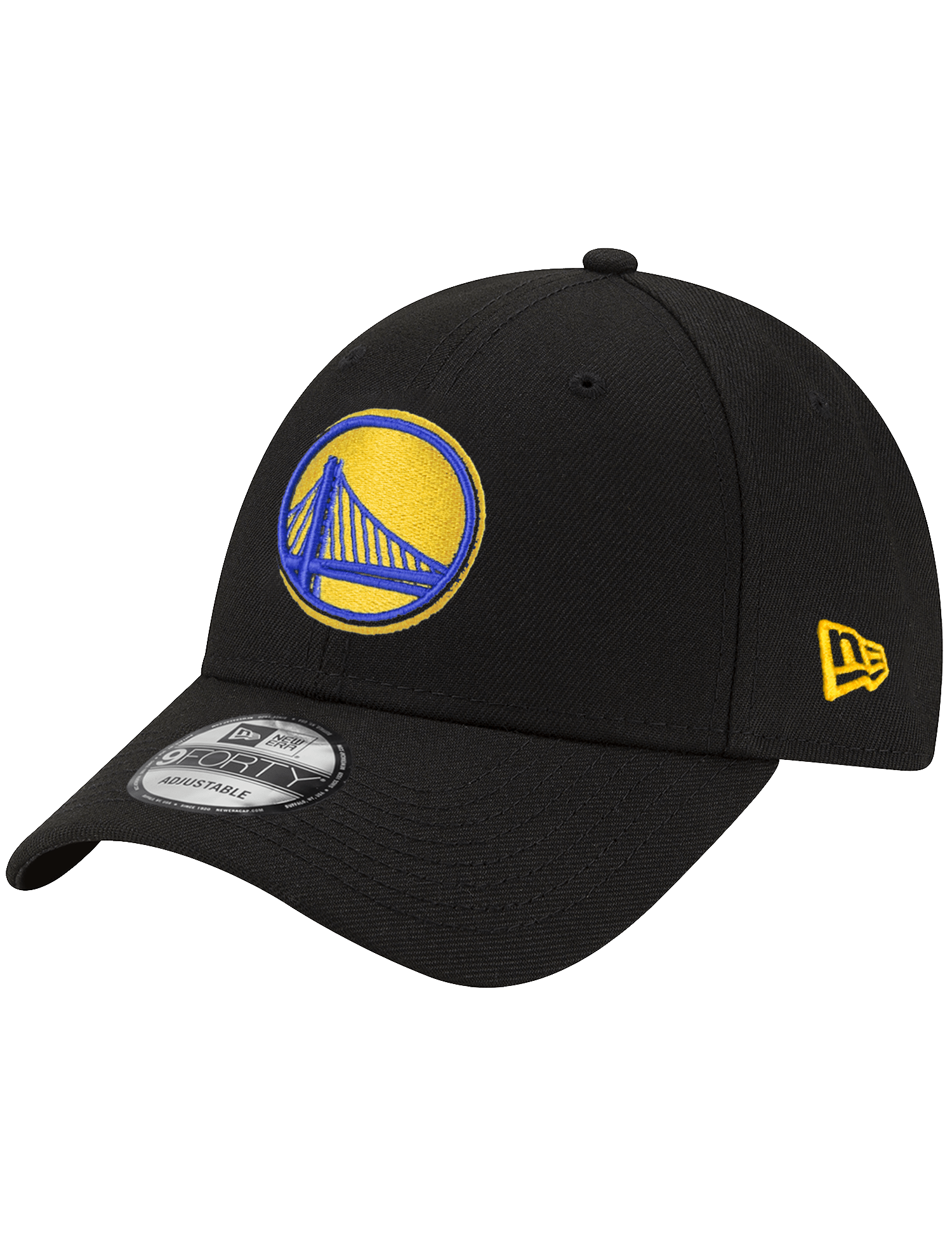 New Era Caps Golden State Warriors New Era NBA Team 9FORTY Strapback Hat - Black