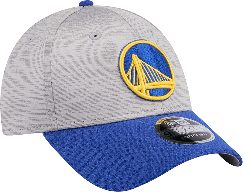 New Era Caps Golden State Warriors New Era NBA Team Active Digi-Tech 9FORTY Snapback Hat - Graphite Grey