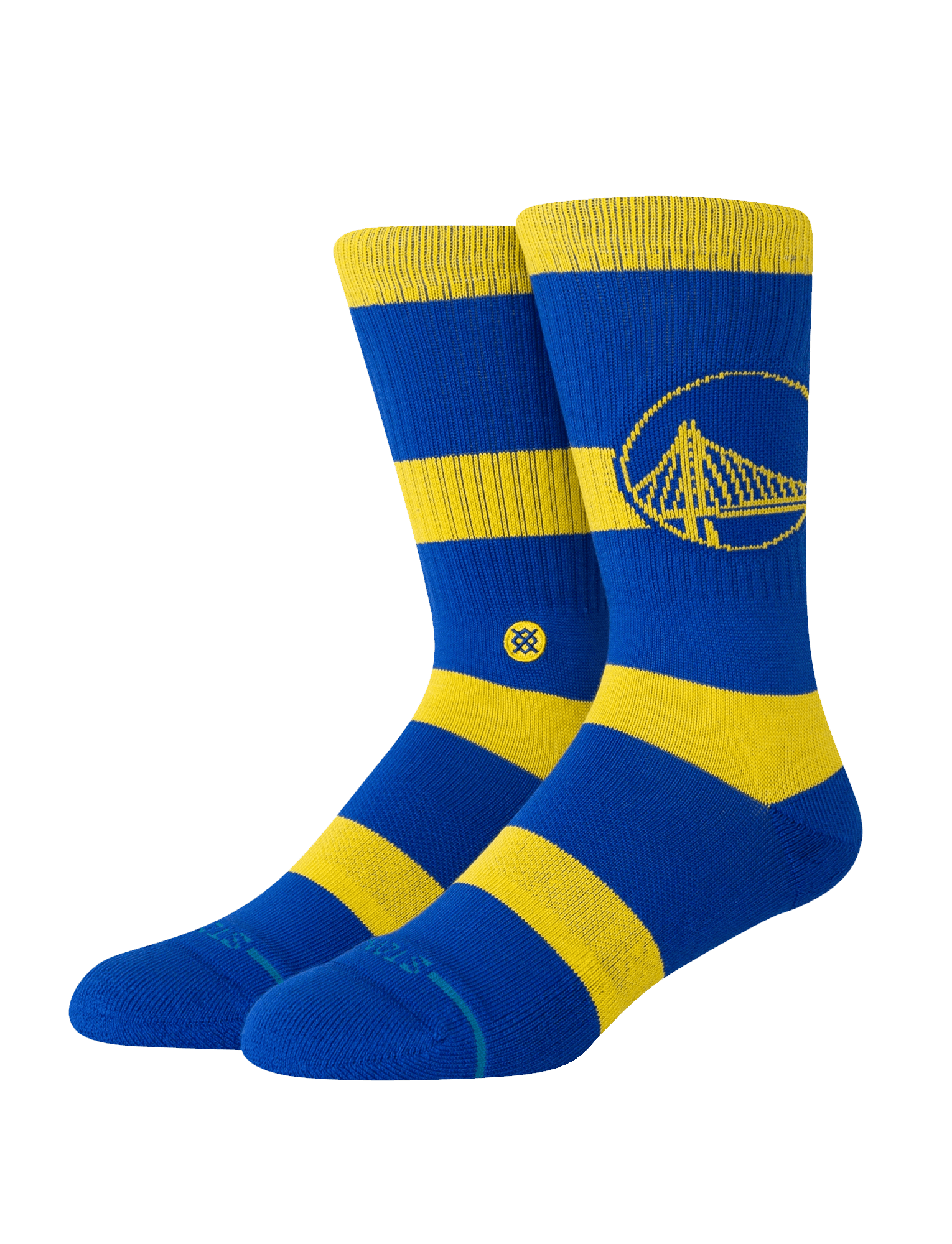 Stance Socks Large (9-12 US) Golden State Warriors Stance NBA Team Prep Crew Socks