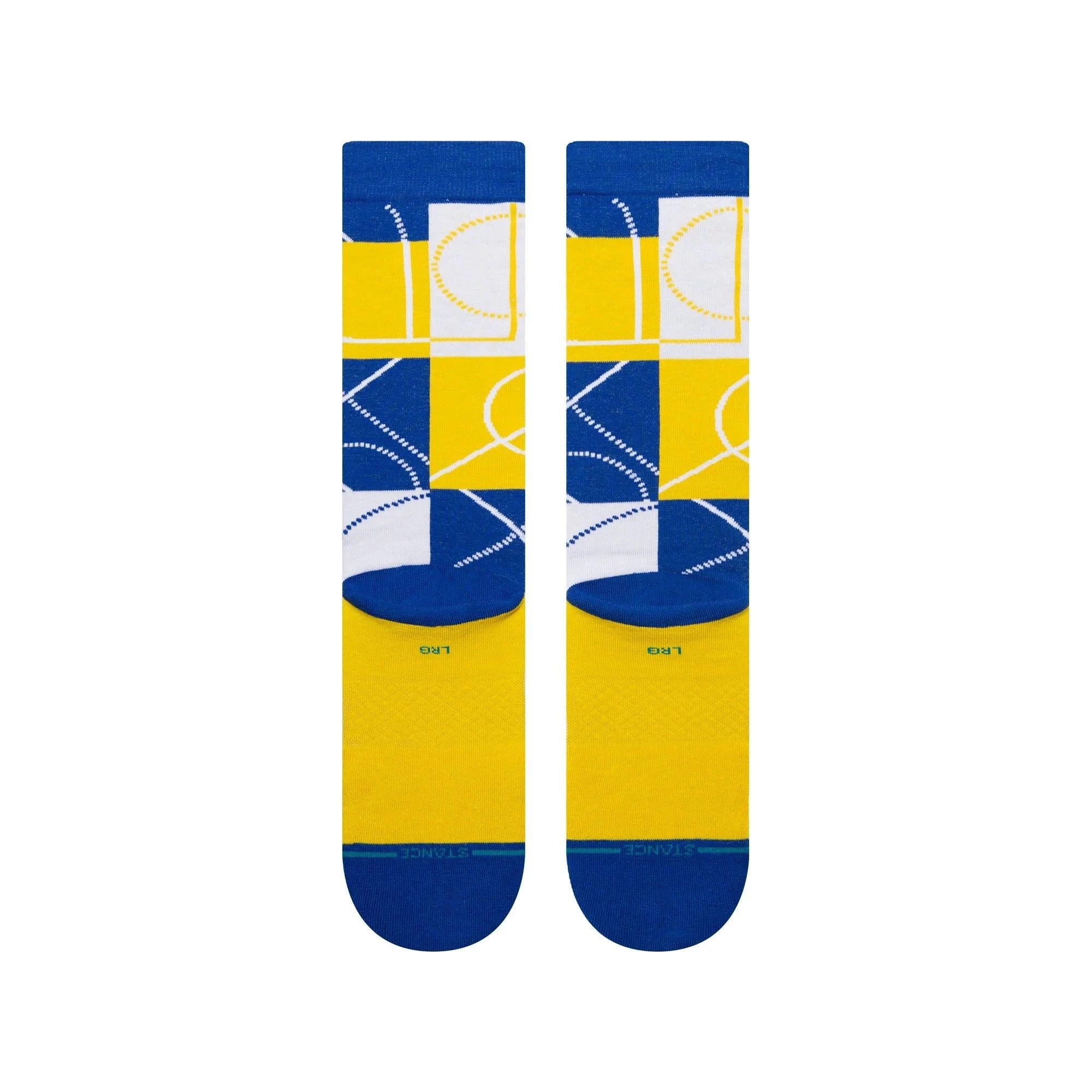 Stance Socks Large (9-12 US) Golden State Warriors Stance NBA Zone Crew Socks - Blue