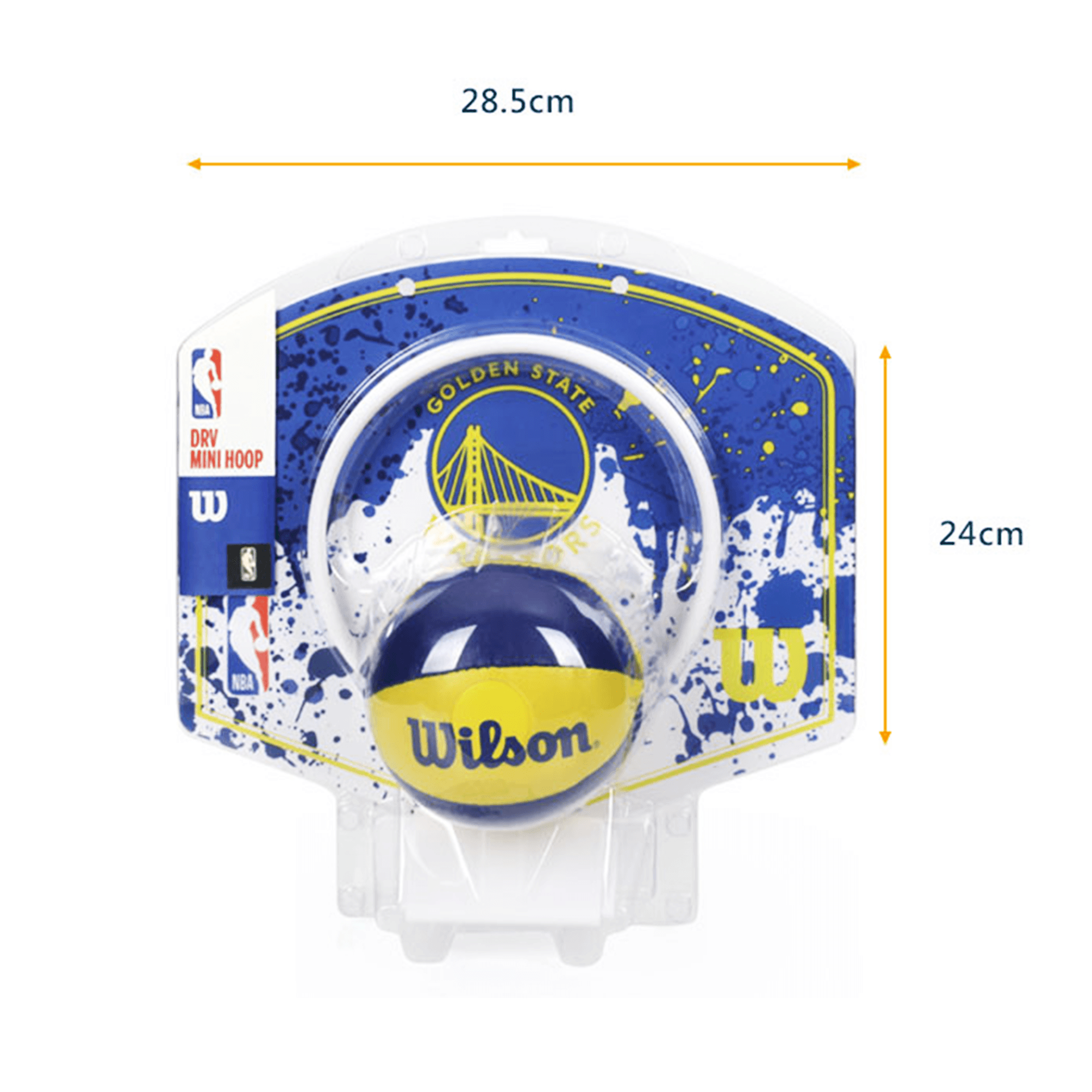Wilson Sporting Goods Accessories Golden State Warriors Wilson NBA Mini Hoop Indoor Basketball Backboard