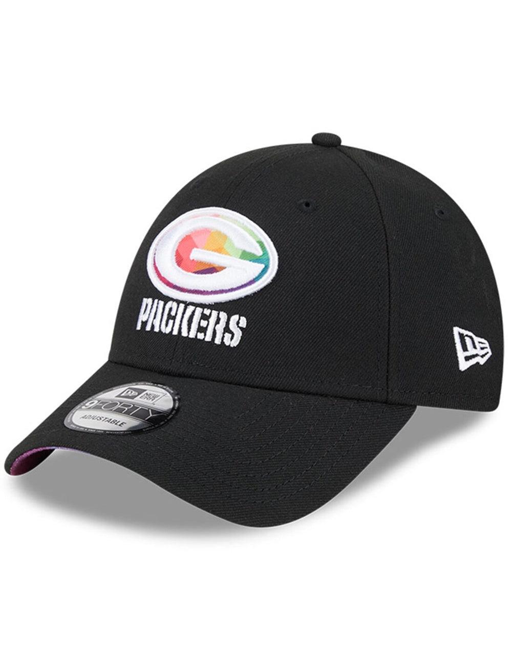 New Era Caps Green Bay Packers New Era NFL 23 Crucial Catch 9FORTY Snapback Hat - Black