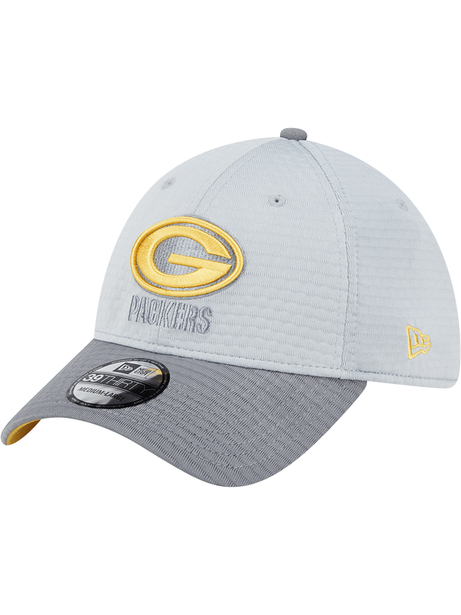 New Era Caps Green Bay Packers New Era NFL 24 Training 39THIRTY Stretch-Fit Hat - Grey