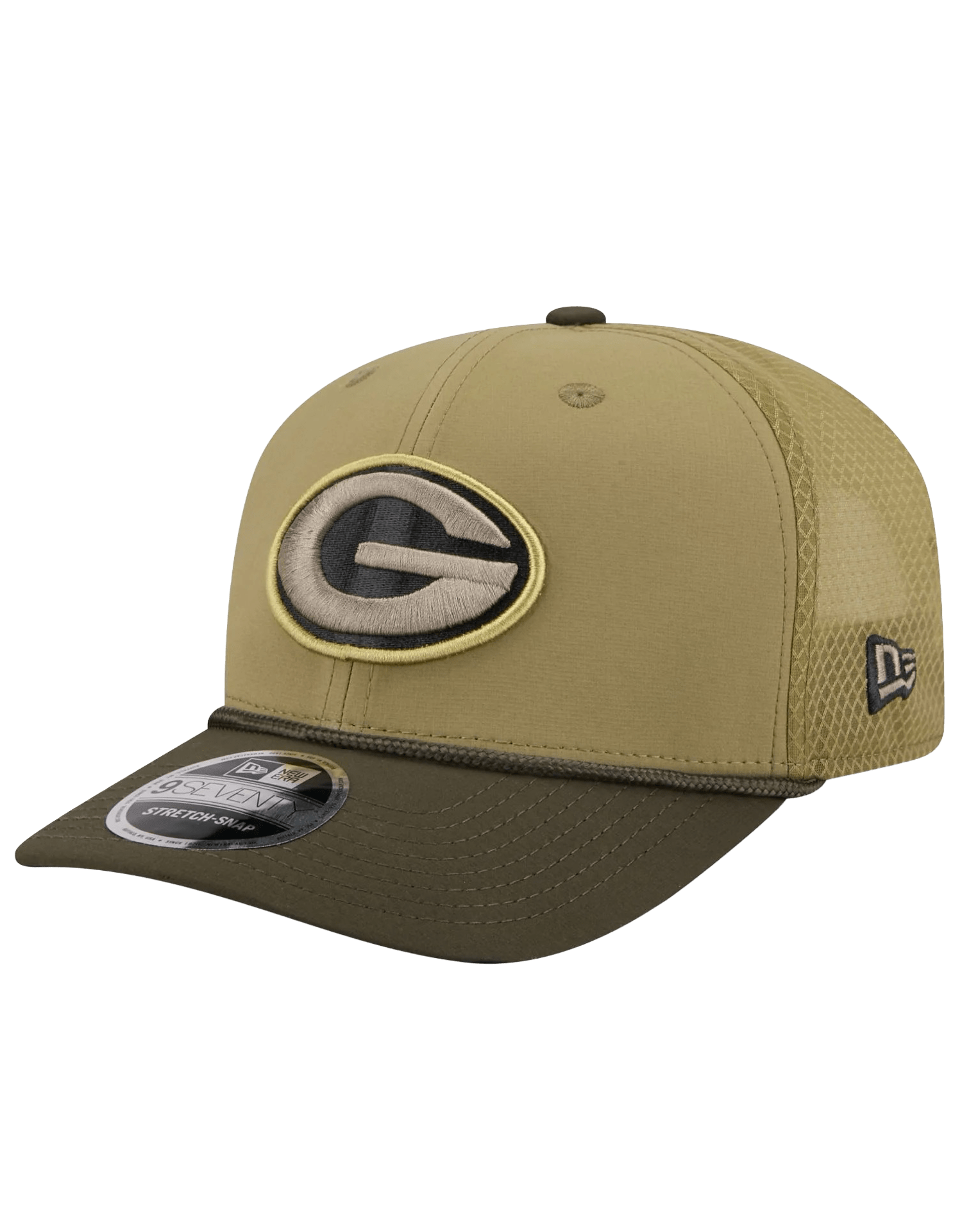 New Era Caps Green Bay Packers New Era NFL 25 Salute To Service 9SEVENTY Stretch-Snapback Hat