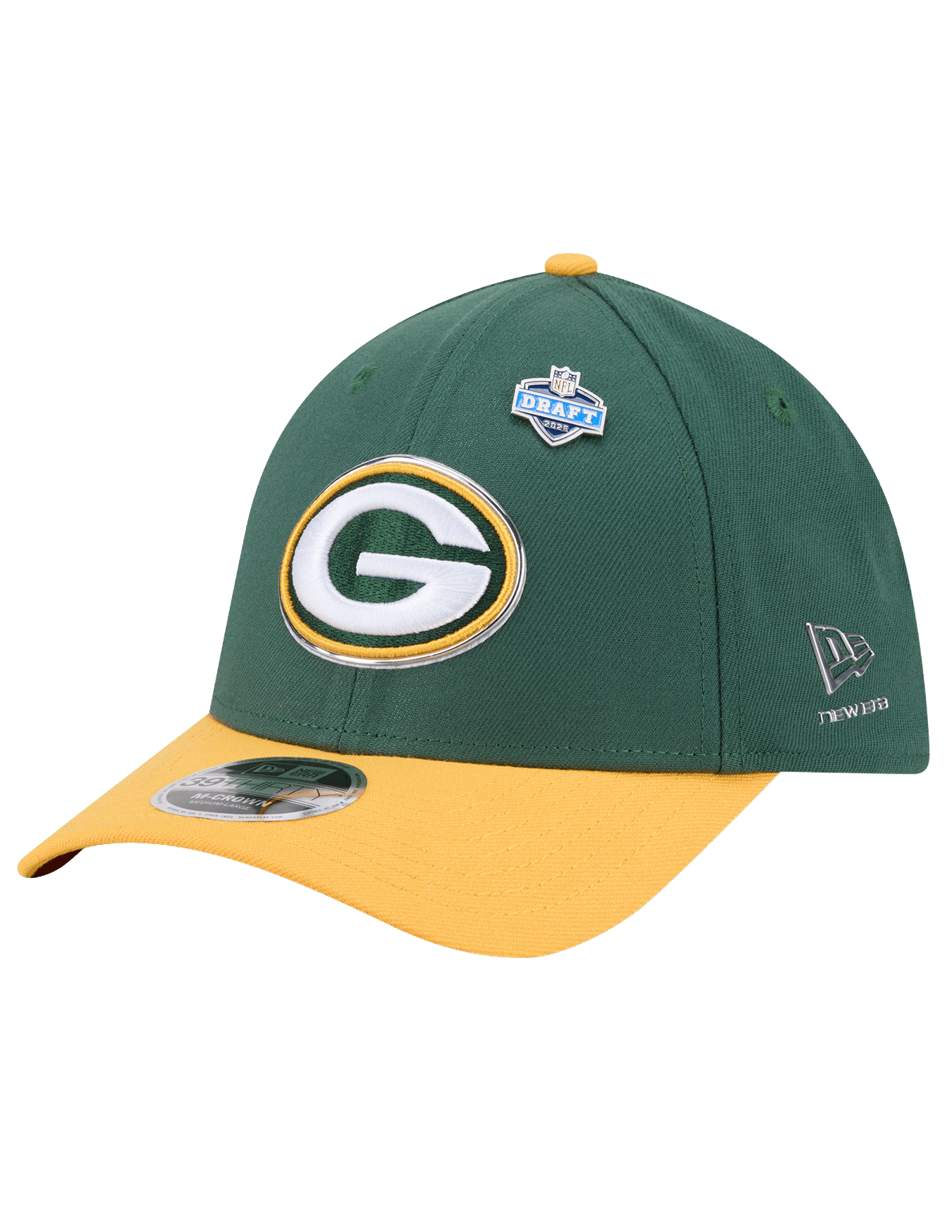 New Era Caps Green Bay Packers New Era NFL Draft 26 39THIRTY M-Crown Stretch-Fit Hat