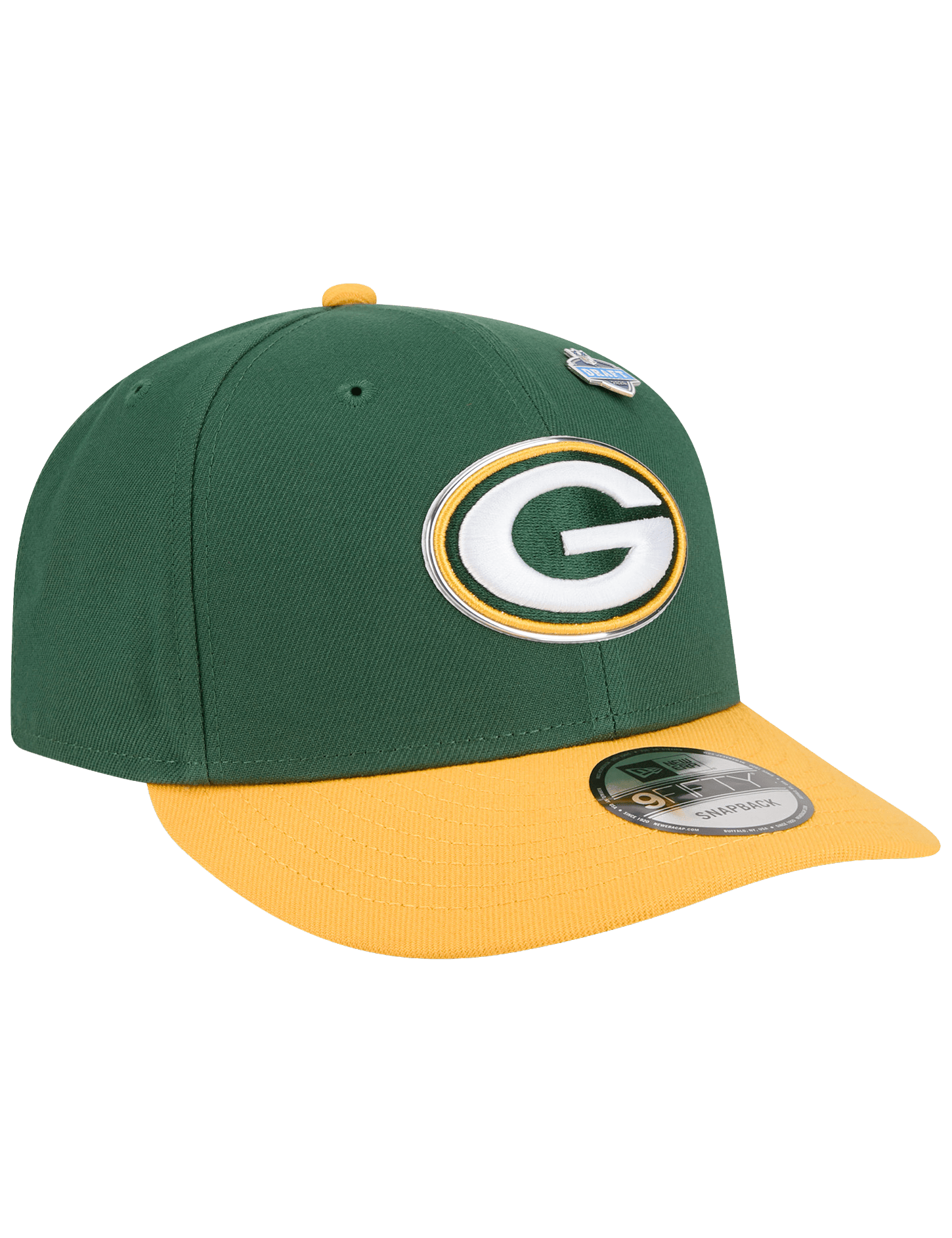 New Era Caps OSFM Green Bay Packers New Era NFL Draft 26 9FIFTY Pre-Curved Snapback Hat