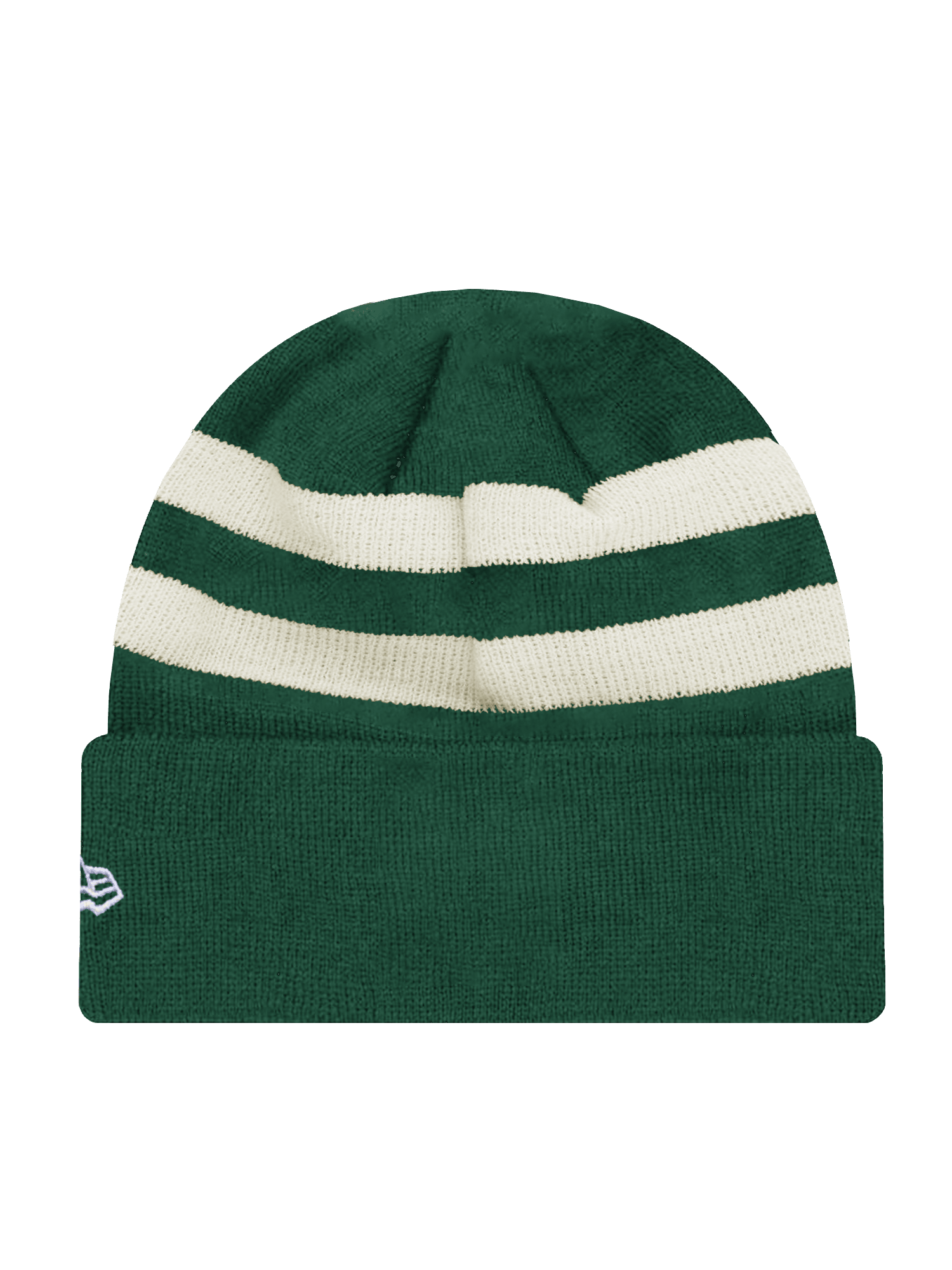New Era Beanies Green Bay Packers New Era NFL Ivory Stripe Knit Beanie - Green