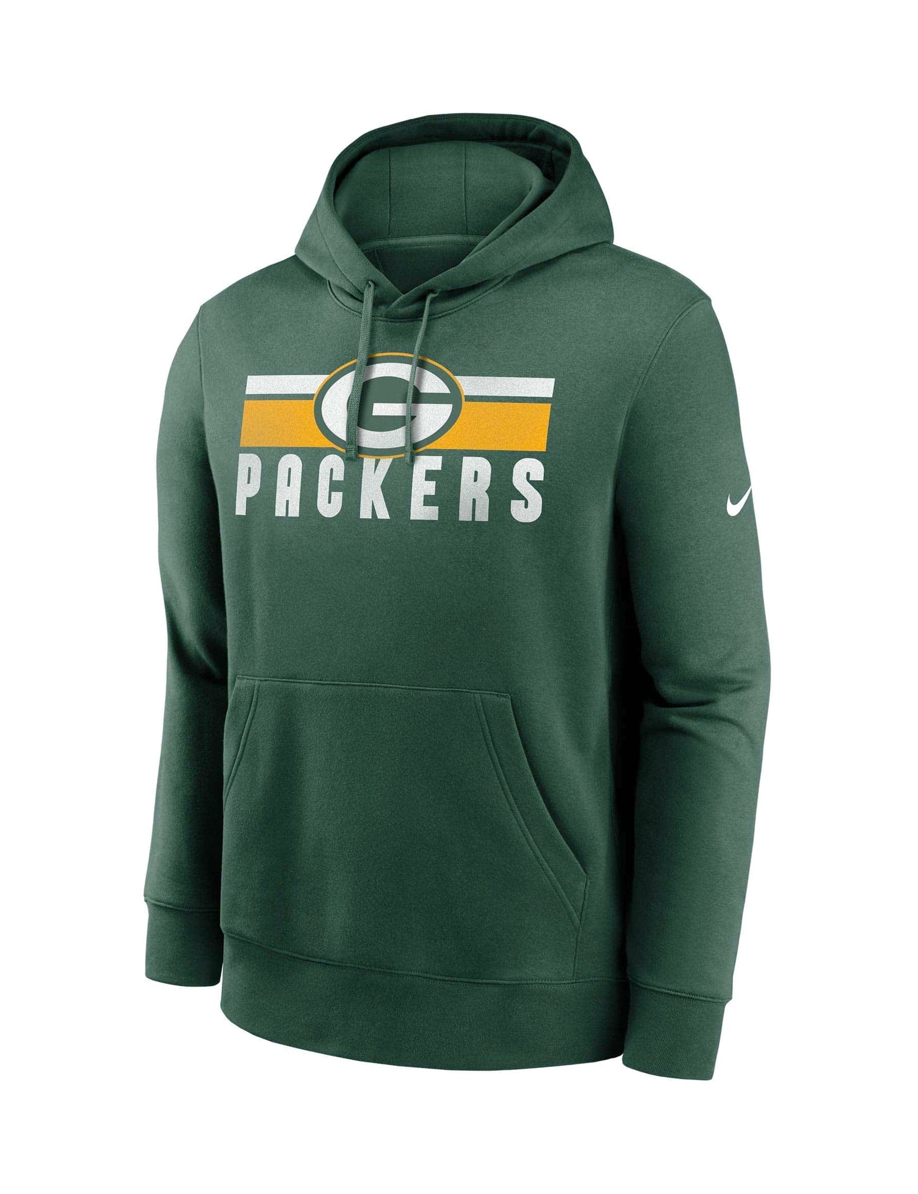 Nike Jumpers Green Bay Packers Nike NFL Team Stripes Hoodie Jumper - Green