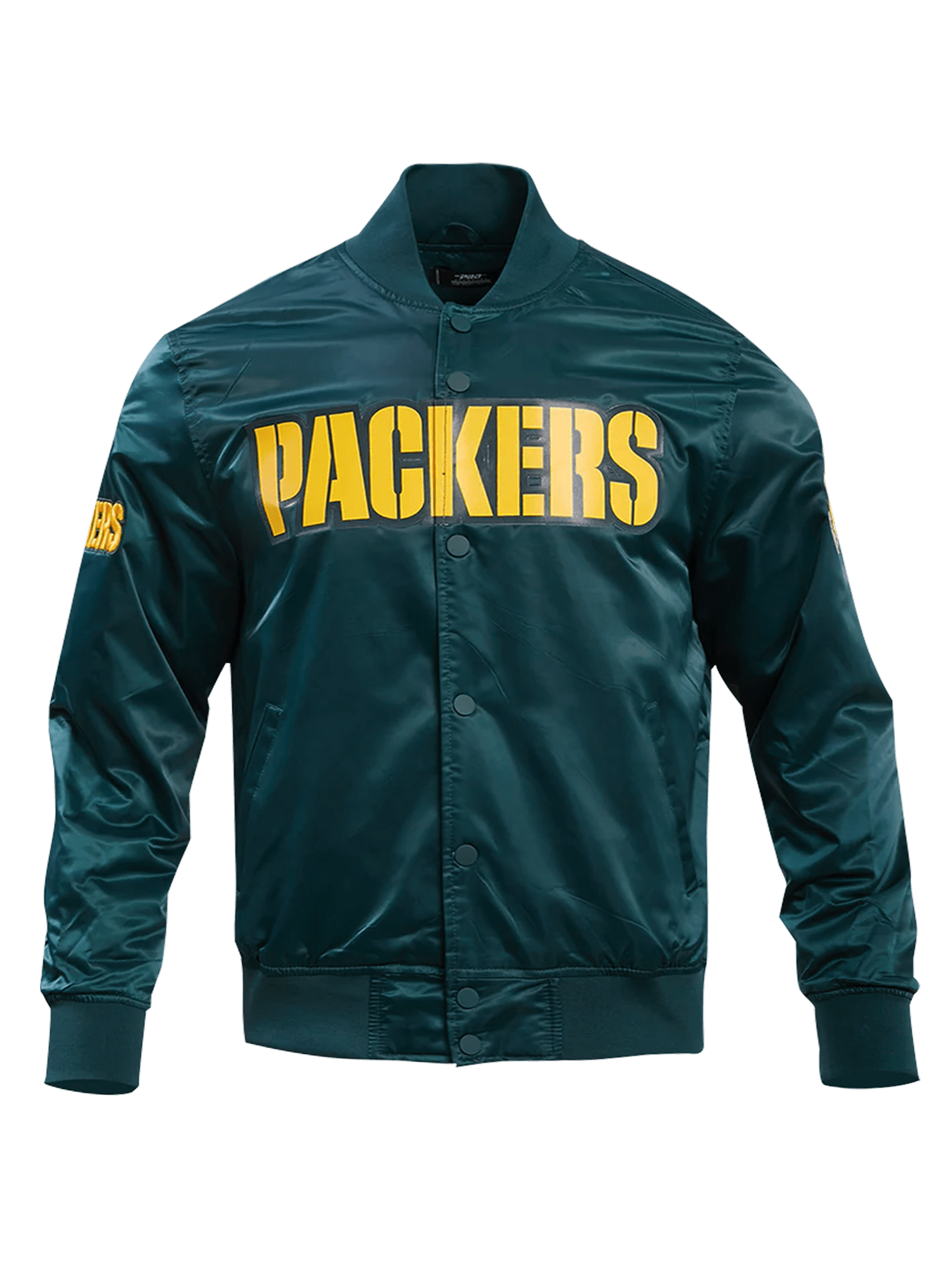 Pro Standard Jackets Green Bay Packers Pro Standard NFL Team Classic Satin Button Jacket - Green