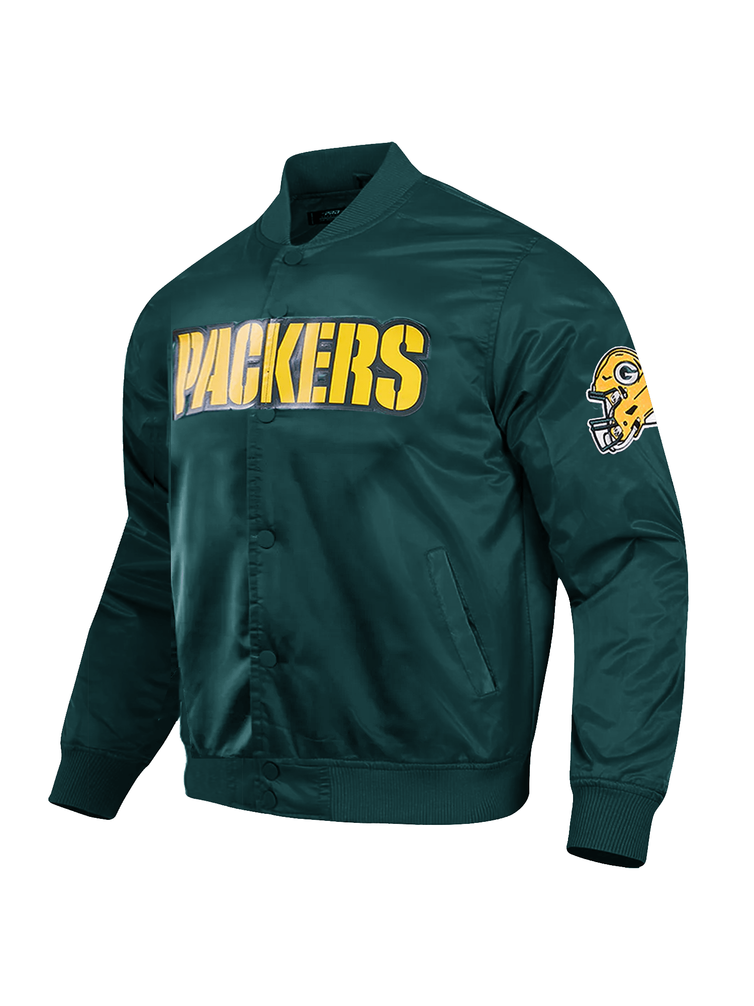 Pro Standard Jackets Green Bay Packers Pro Standard NFL Team Classic Satin Button Jacket - Green